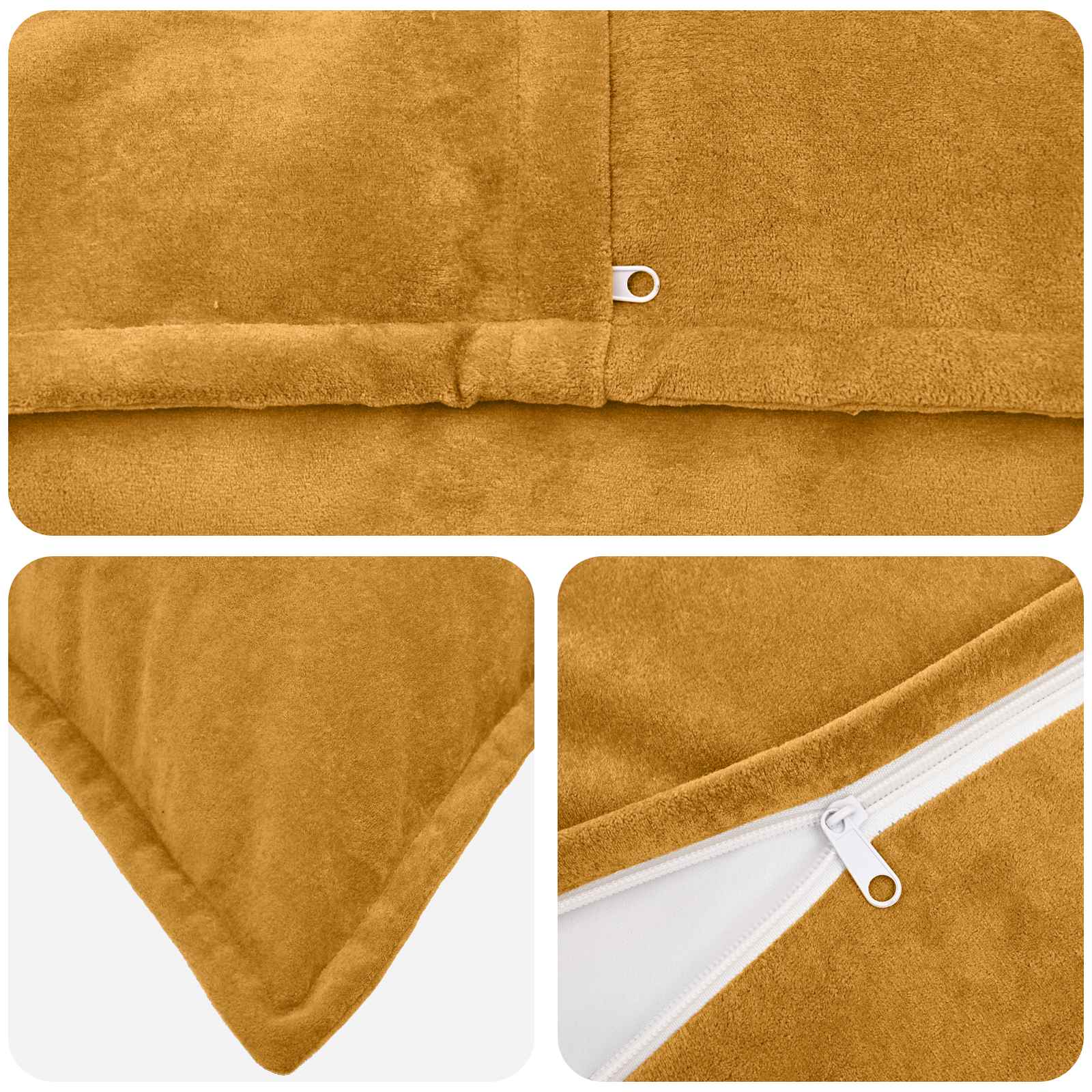Federa HOUTEN Giallo 40 x 145 cm Fleece in microfibra