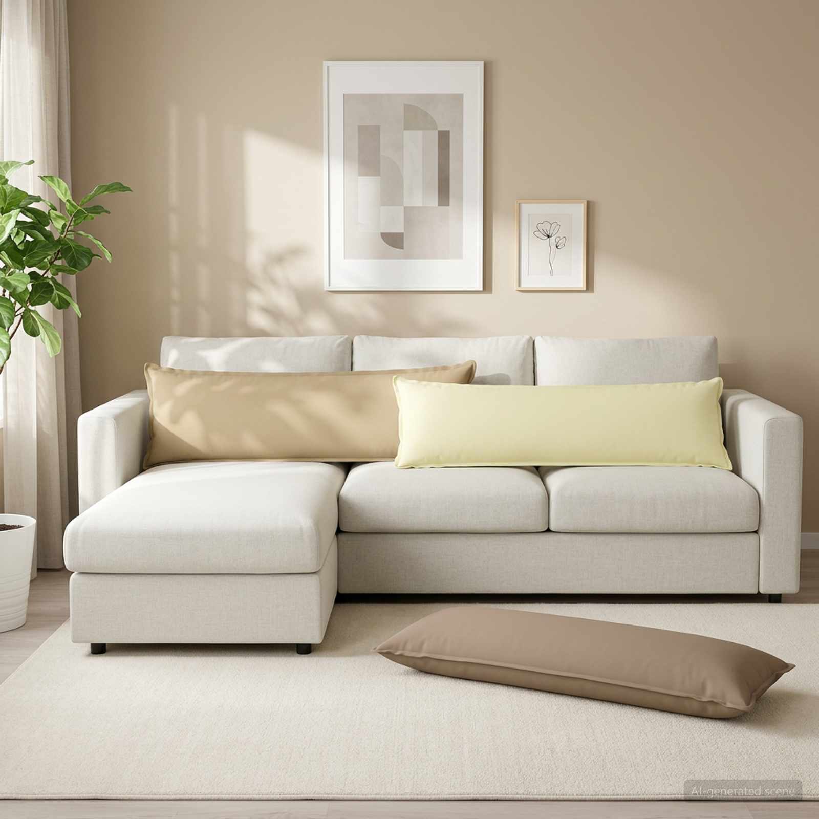 Federa HOUTEN Beige 40 x 145 cm Poliestere