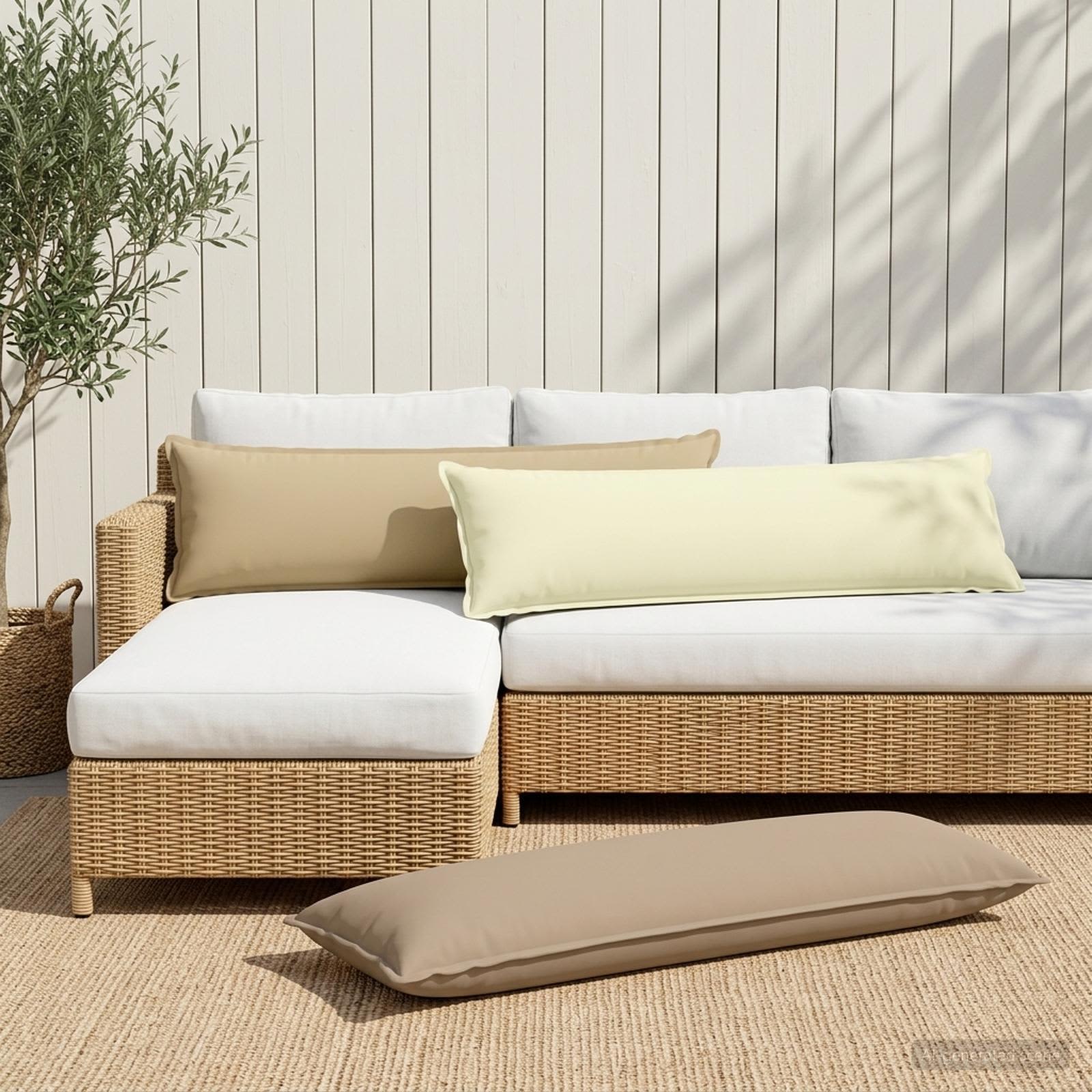 Federa 2 pz HOUTEN Beige 40 x 145 cm Poliestere