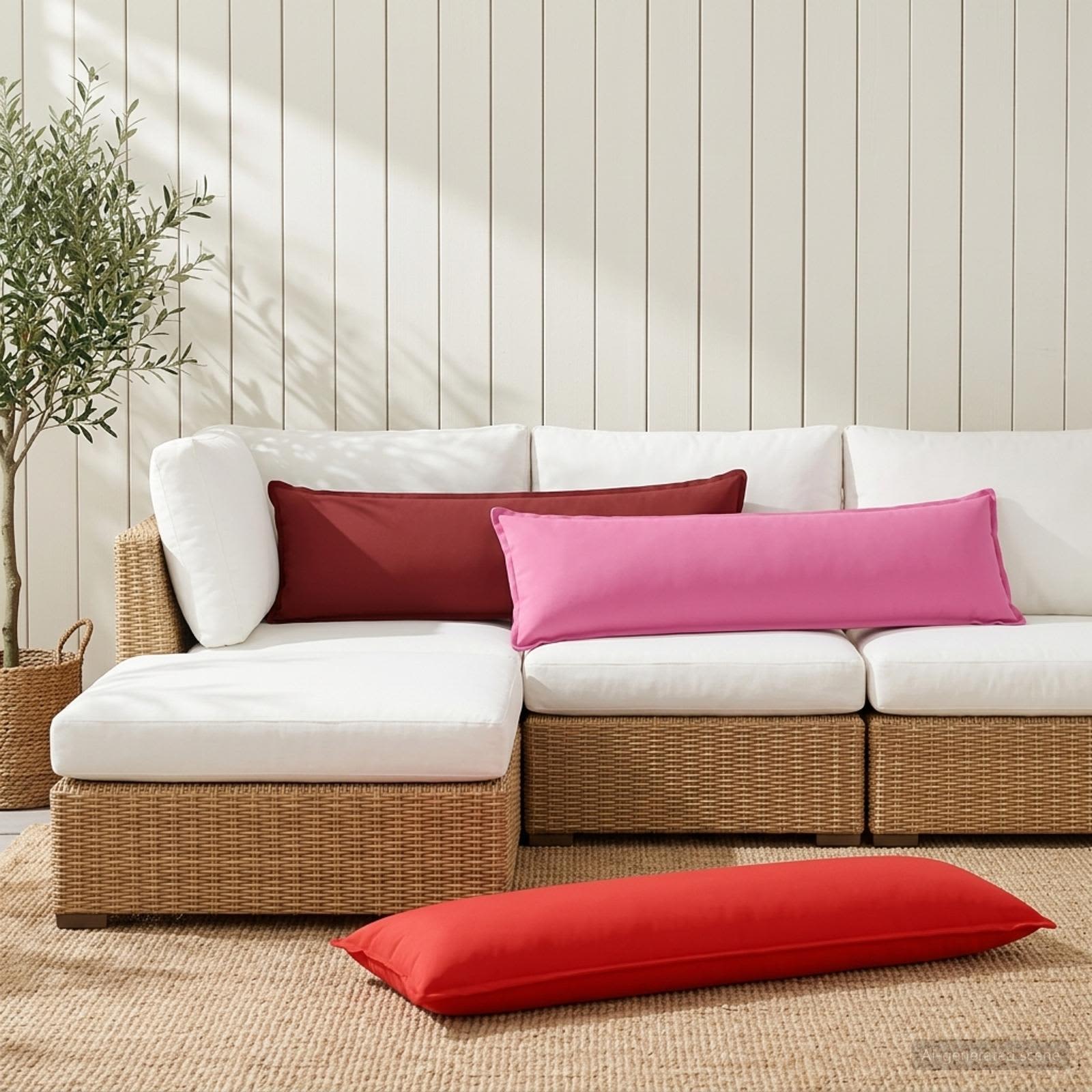 Federa 2 pz HOUTEN Rosso 40 x 145 cm Poliestere