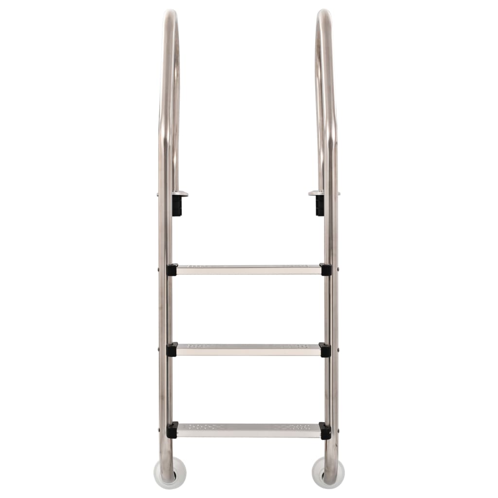 Scaletta per Piscina 3 Gradini in Acciaio Inox 304 120 cm