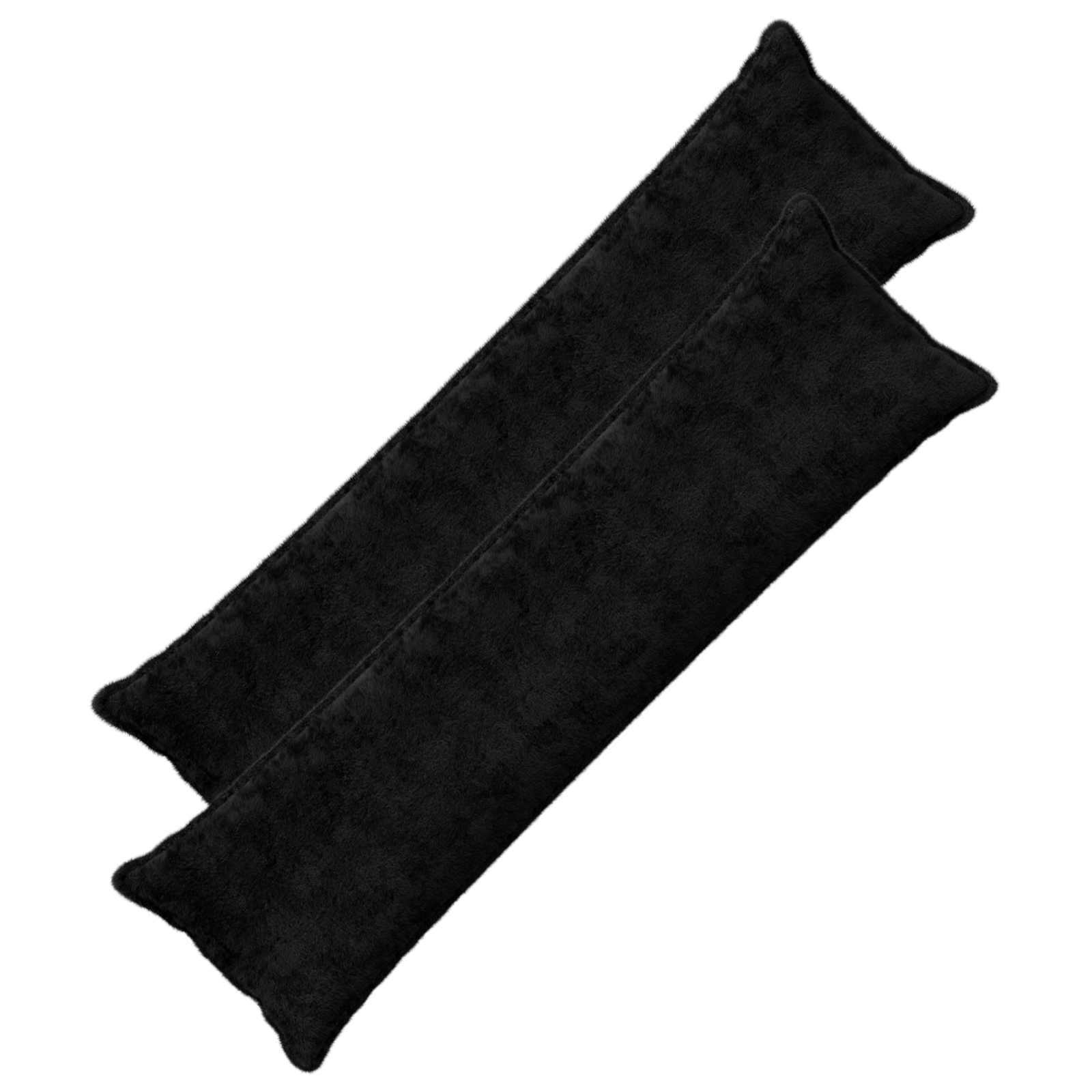 Federa 2 pz HOUTEN Nero 40 x 145 cm Pelliccia di Coniglio Finta