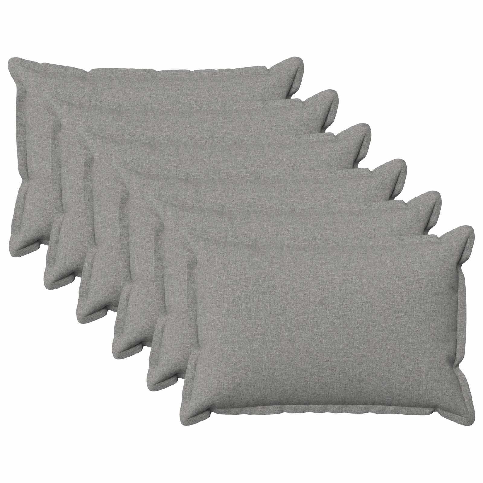 Federa 6 pcs HOUTEN Grigio Nuvola 40 x 60 cm Lino