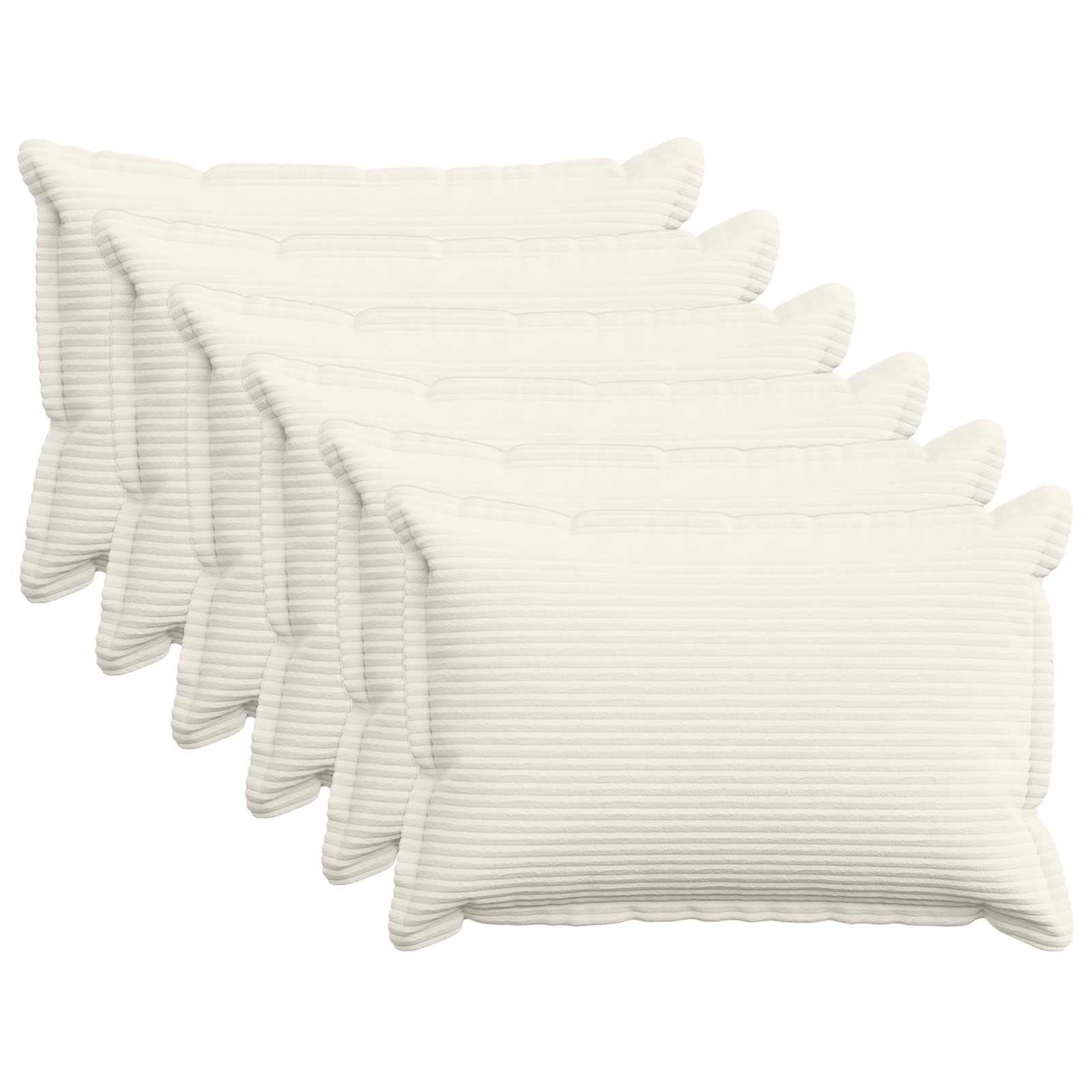Federa 6 pz HOUTEN Crema 40 x 60 cm corduroy