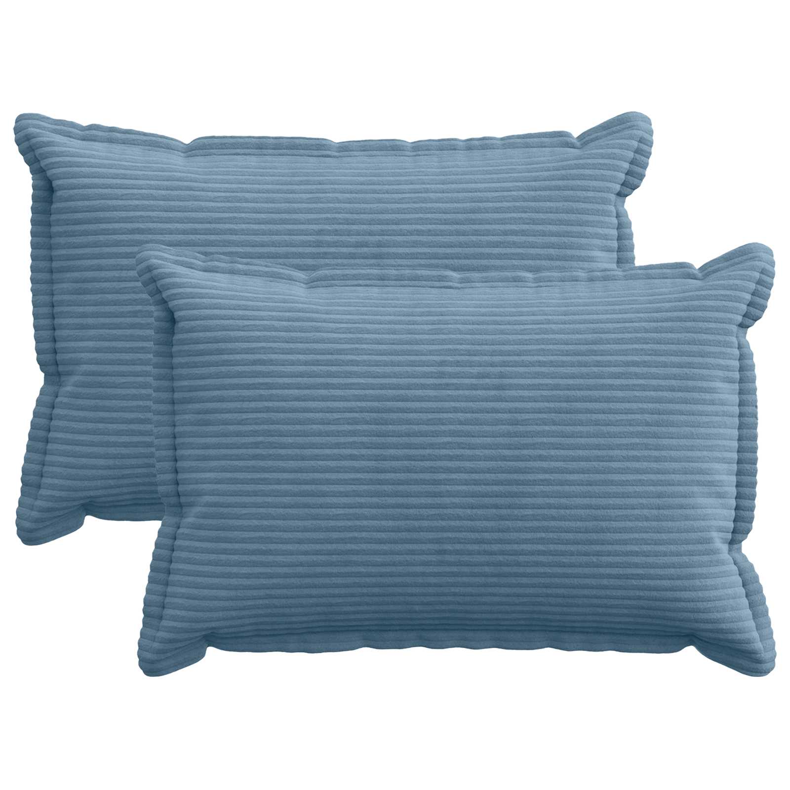 Federa 2 pz HOUTEN Blu 40 x 60 cm corduroy
