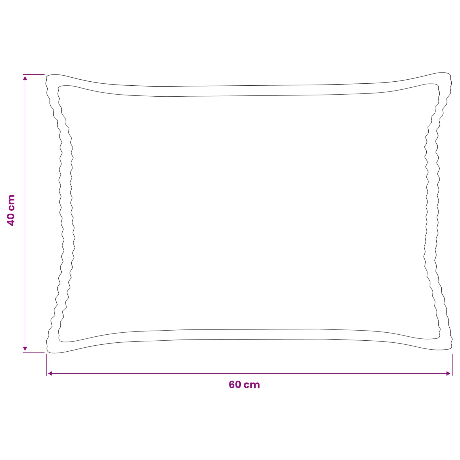 Federa 2 pz HOUTEN Blu 40 x 60 cm corduroy