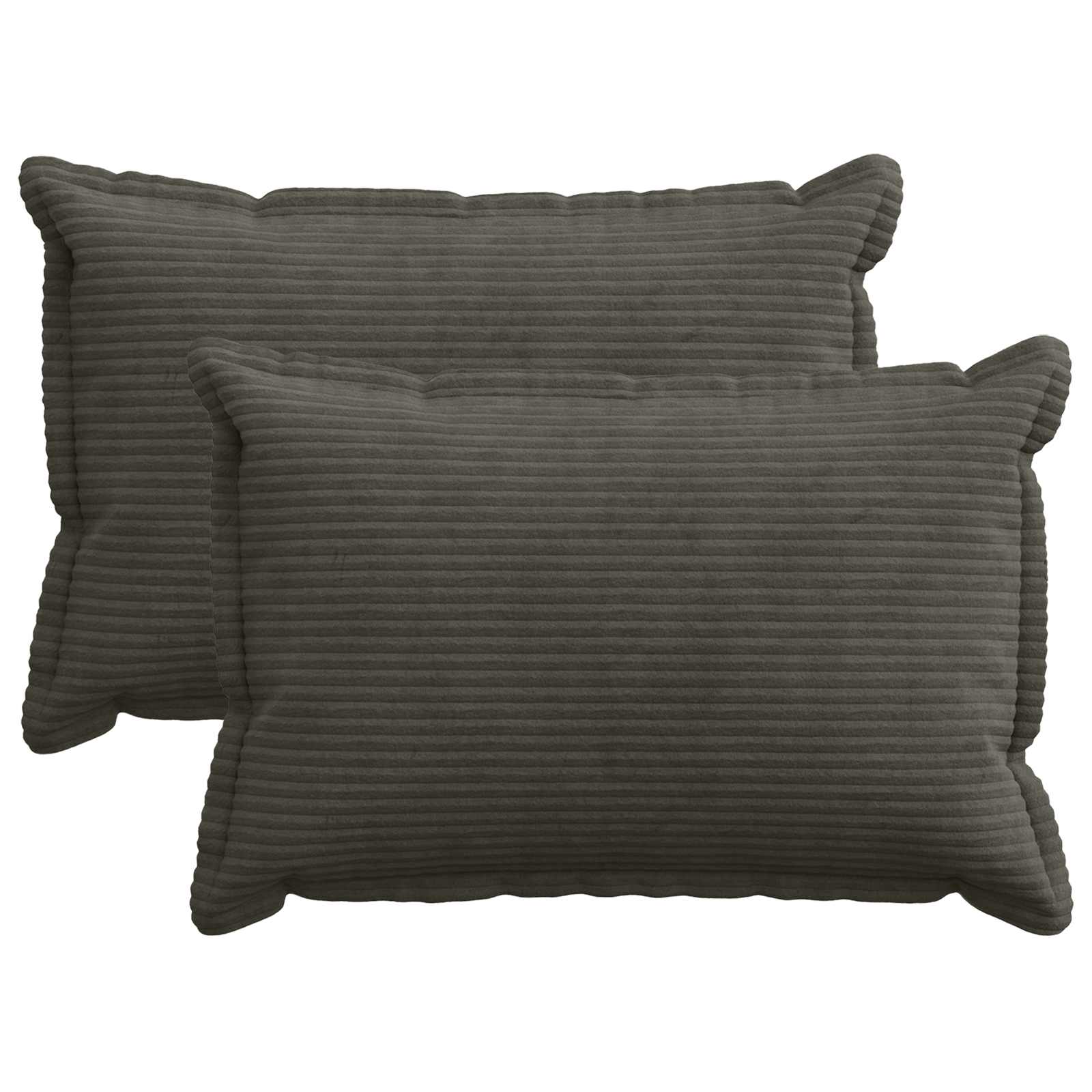 Federa 2 pz HOUTEN Antracite 40 x 60 cm corduroy