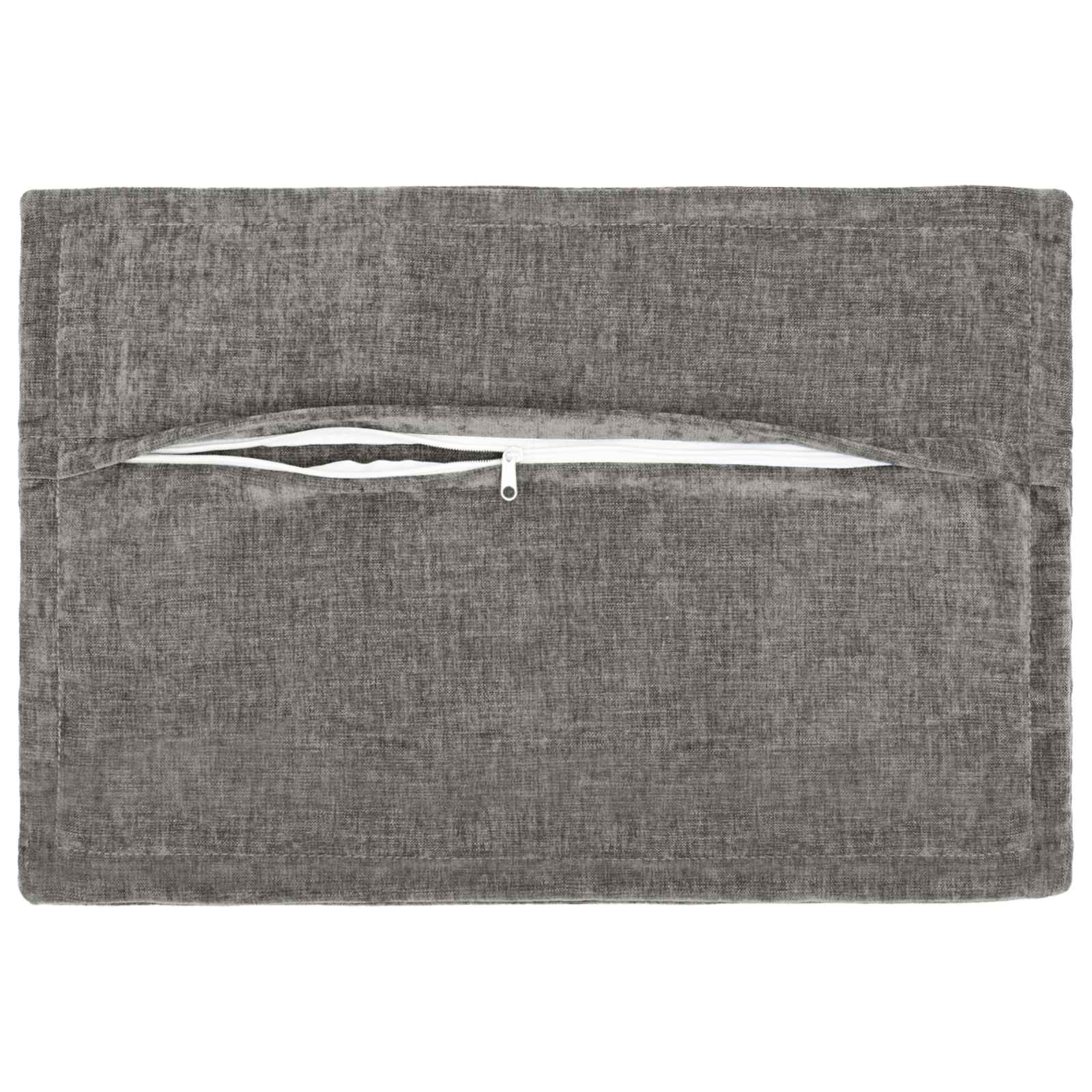 Federa 6 pz HOUTEN Grigio Scuro 40 x 60 cm Tessuto Chenille