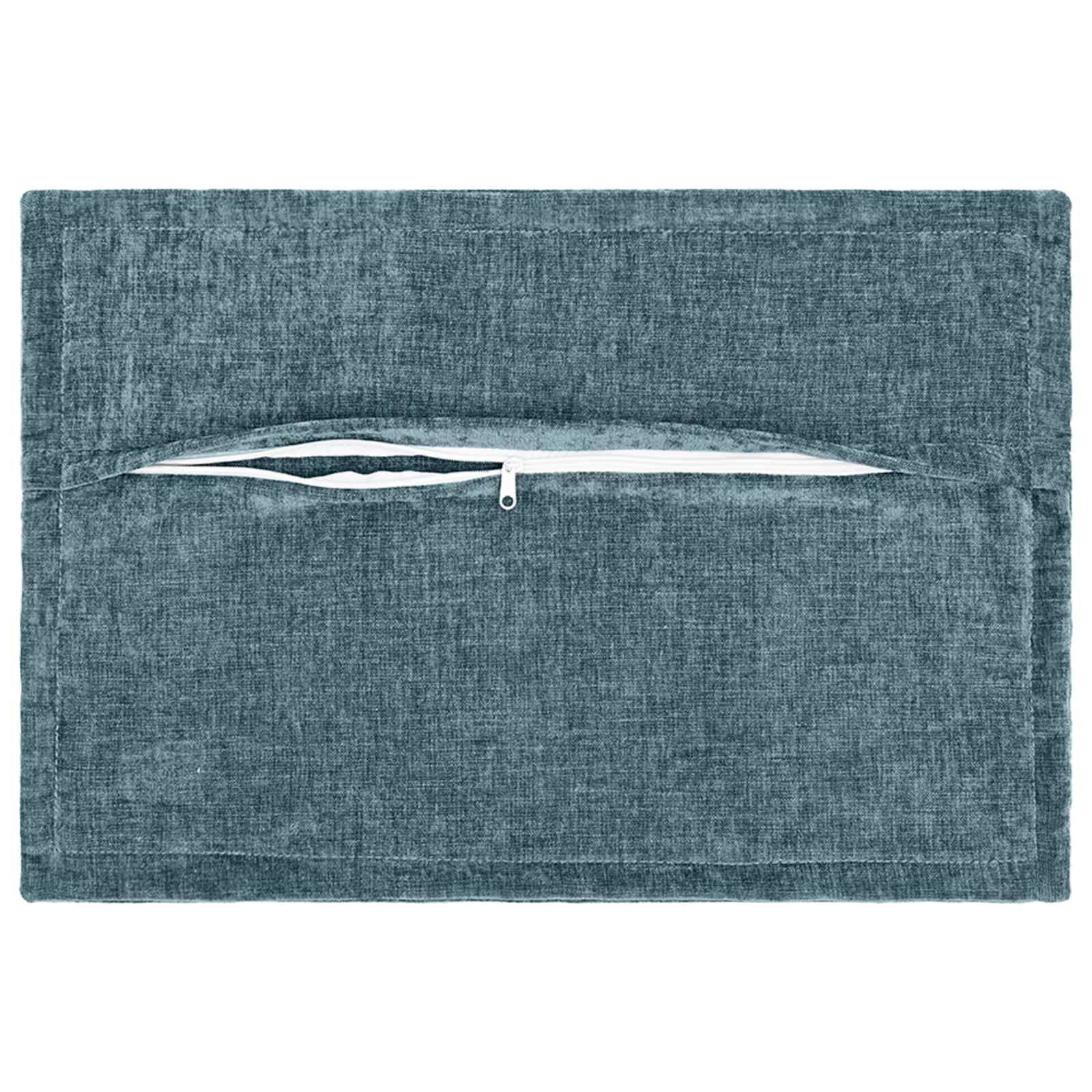 Federa 6 pz HOUTEN Blu 40 x 60 cm Tessuto Chenille