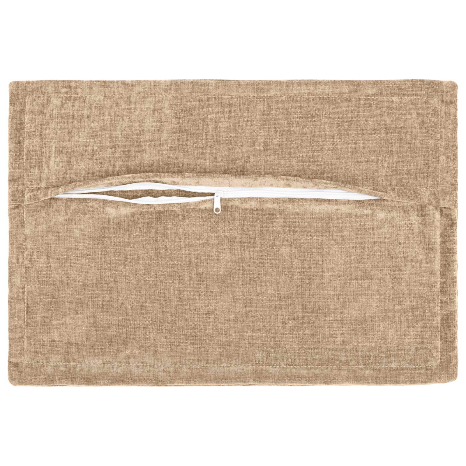 Federa 2 pz HOUTEN Tortora 40 x 60 cm Tessuto Chenille