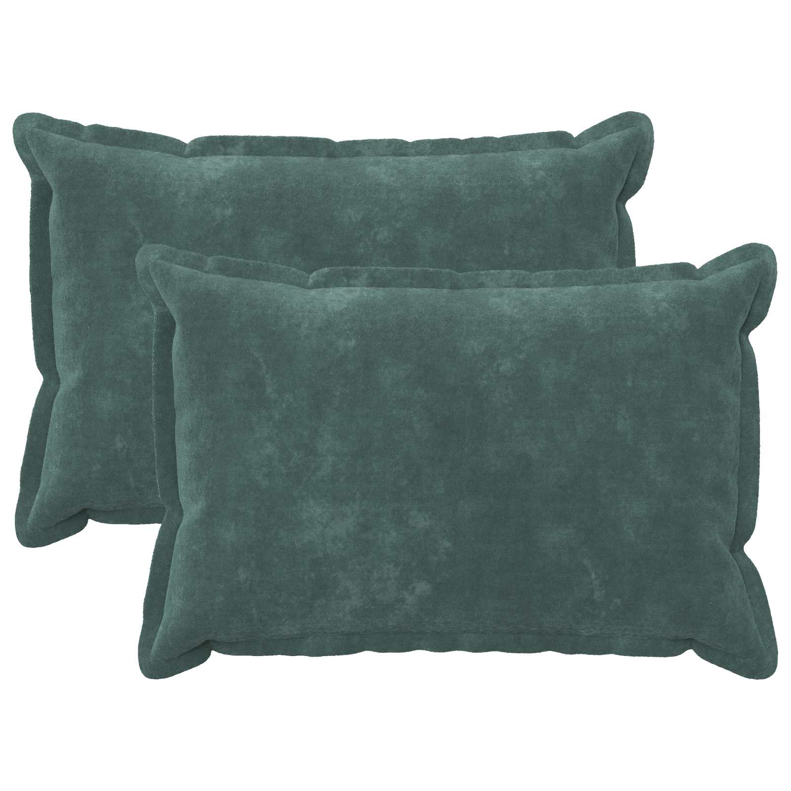 Federa 2 pz HOUTEN Blu mare 40 x 60 cm Fleece in microfibra