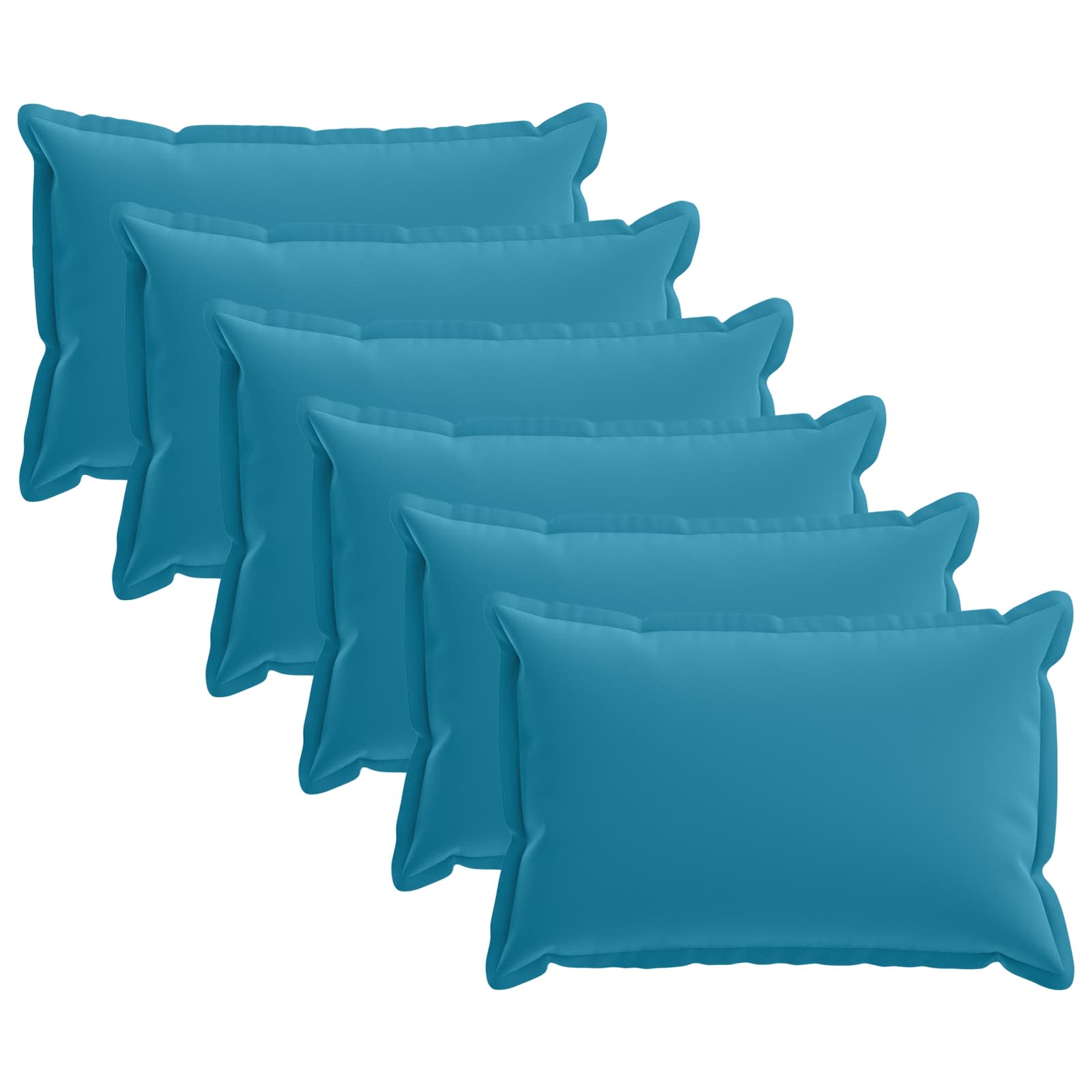 Federa 6 pz HOUTEN Azzurro 40 x 60 cm Poliestere