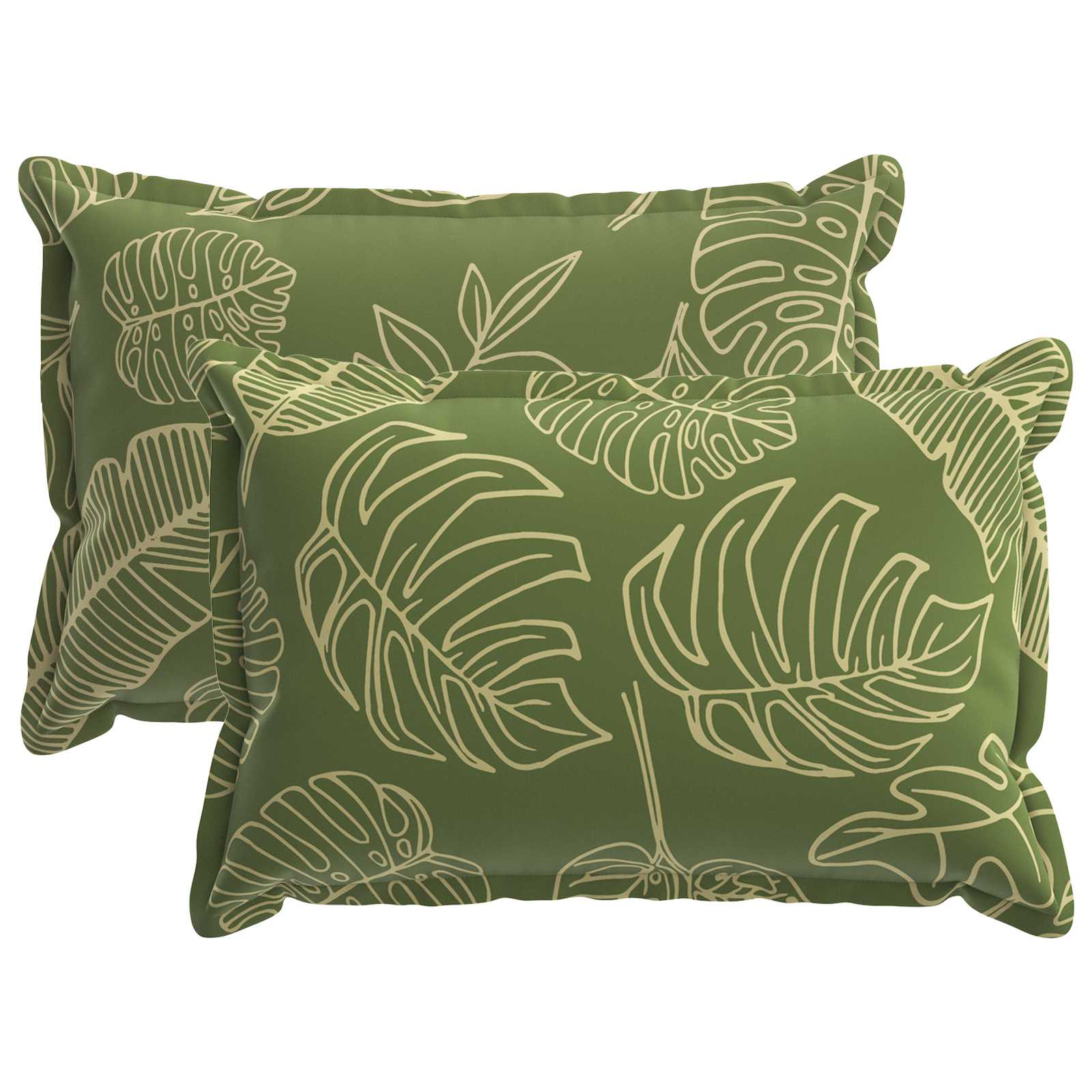 Federa 2 pz HOUTEN Design a foglia 40 x 60 cm Poliestere