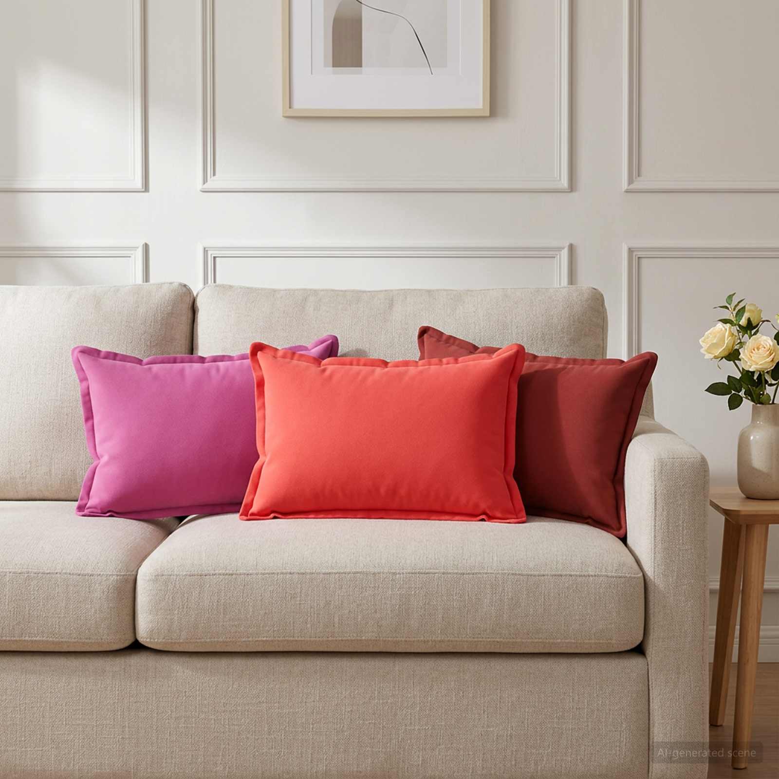 Federa 2 pz HOUTEN Rosa 40 x 60 cm Poliestere