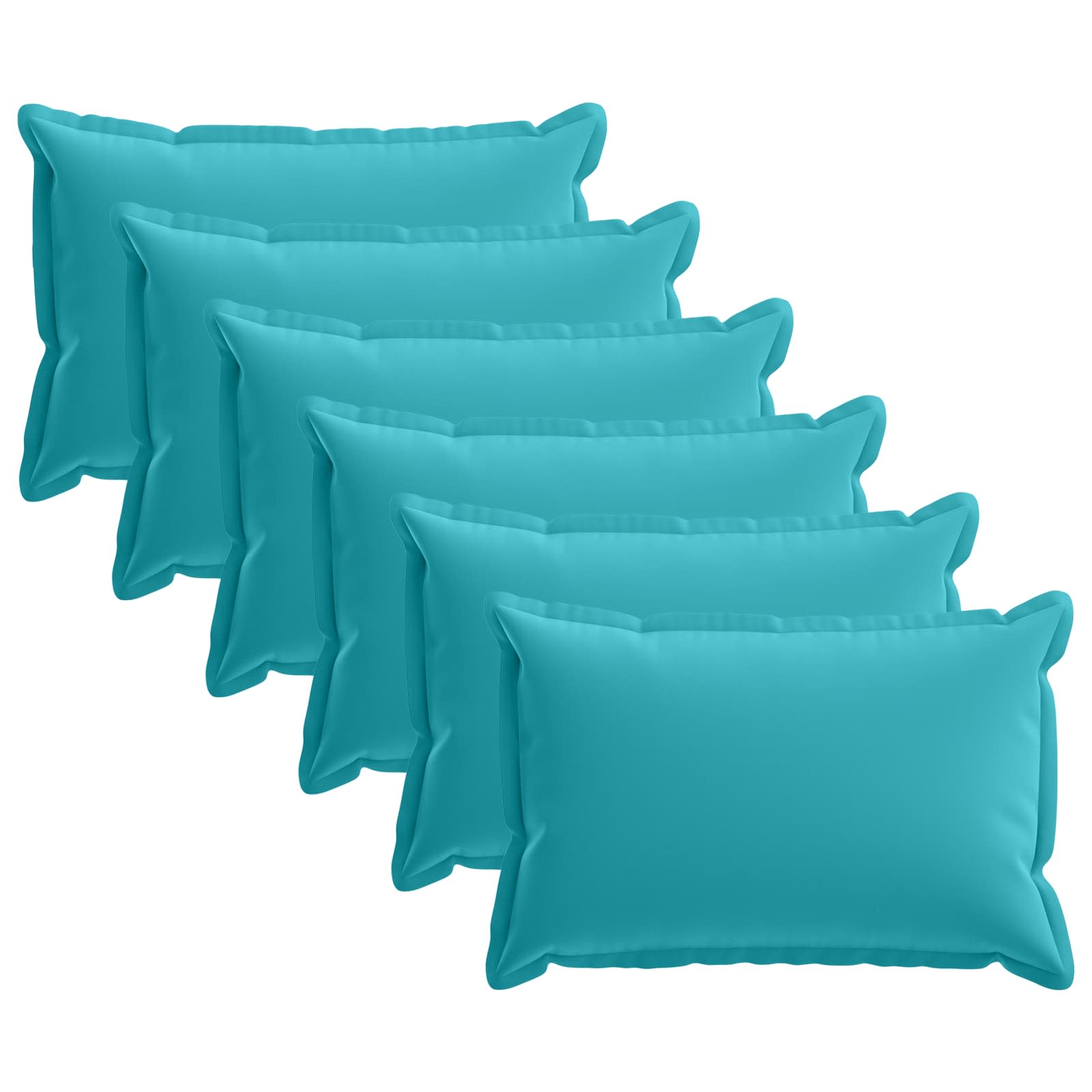 Federa 6 pz HOUTEN Turchese 40 x 60 cm Poliestere