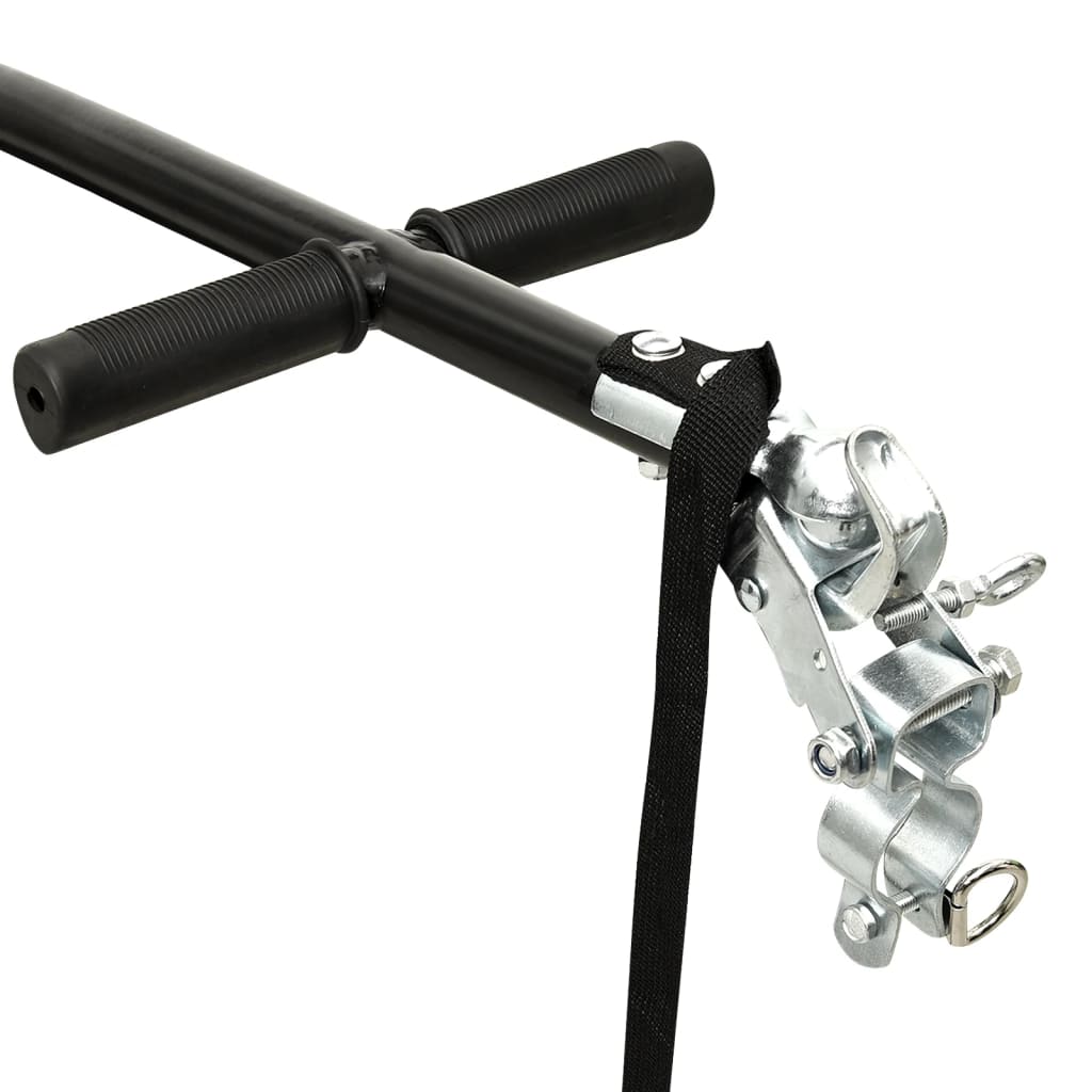 Rimorchio Bici/Carrello Manuale 155x60x83 cm in Acciaio Nero
