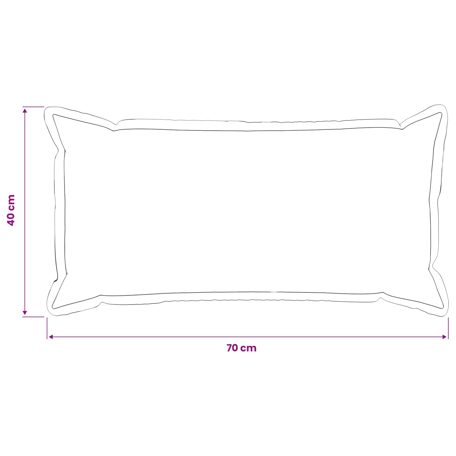Federa 2 pz HOUTEN Grigio Scuro 40 x 70 cm Lino