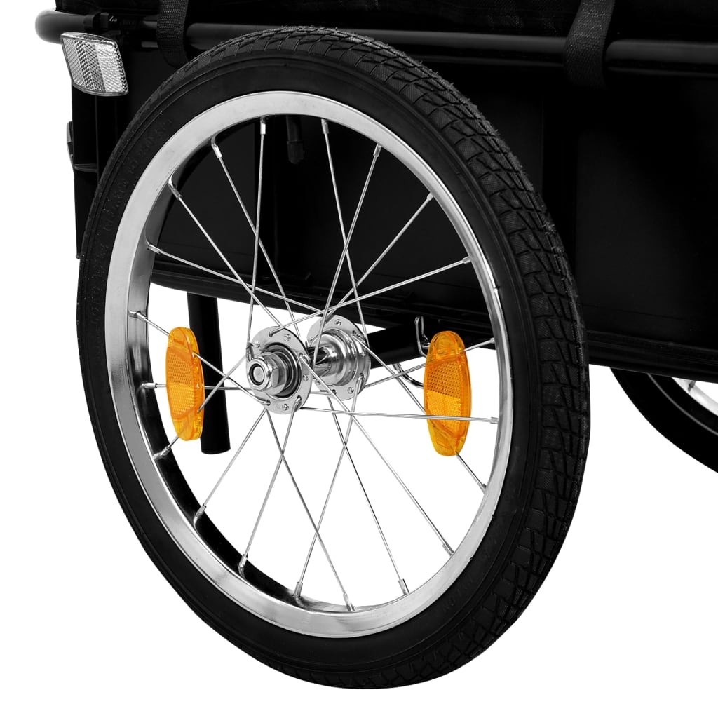 Rimorchio Bici/Carrello Manuale 155x60x83 cm in Acciaio Blu