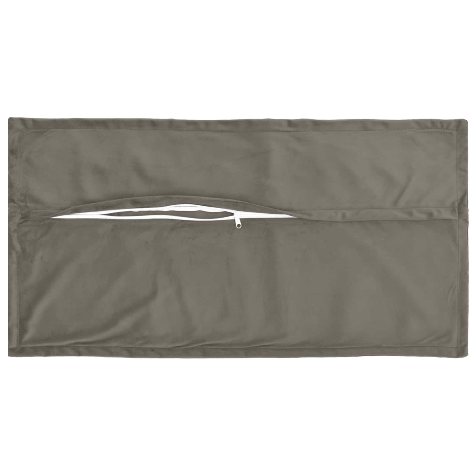 Federa 2 pcs HOUTEN Grigio Chiaro 40 x 70 cm Velluto