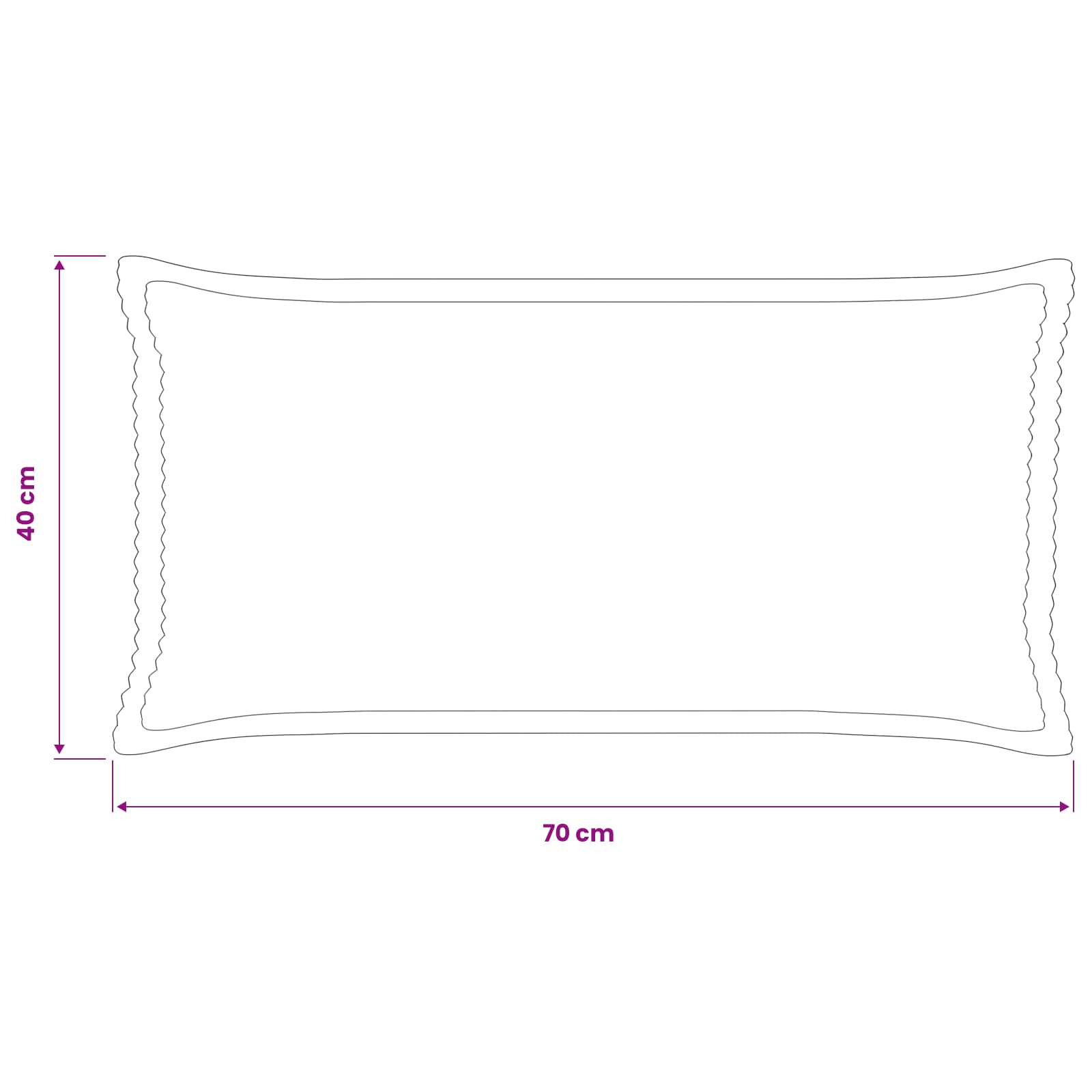 Federa 6 pz HOUTEN Grigio Chiaro 40 x 70 cm corduroy