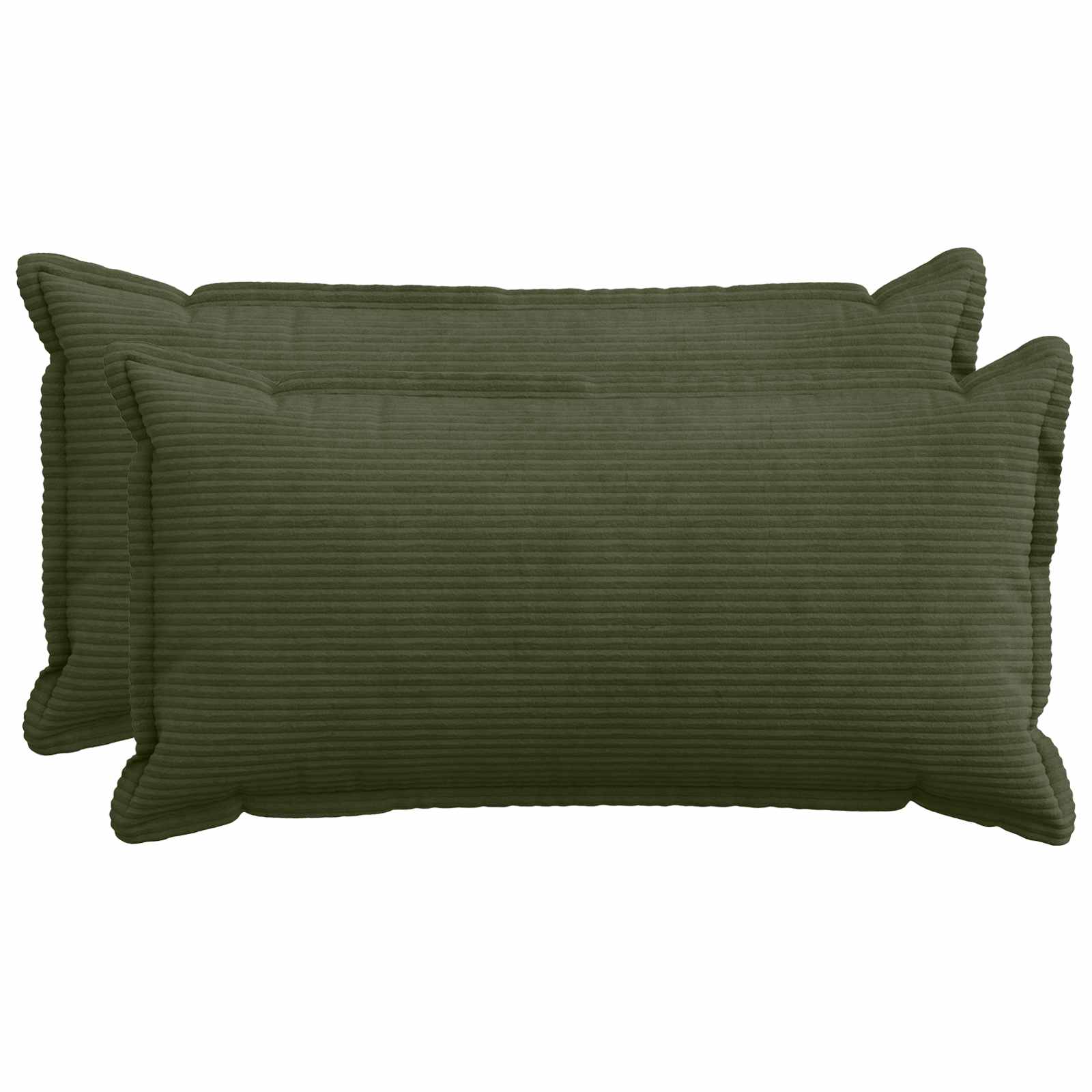 Federa 2 pz HOUTEN Verde 40 x 70 cm corduroy