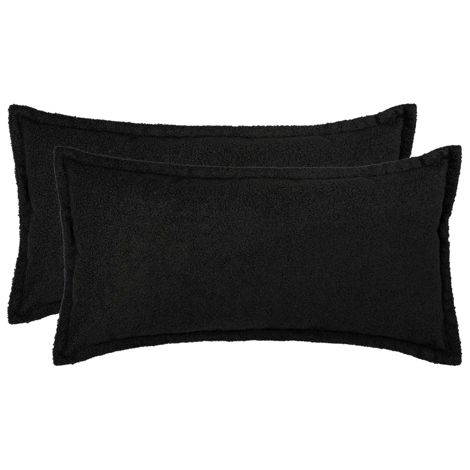 Federa 2 pcs HOUTEN Nero 40 x 70 cm Bouclé