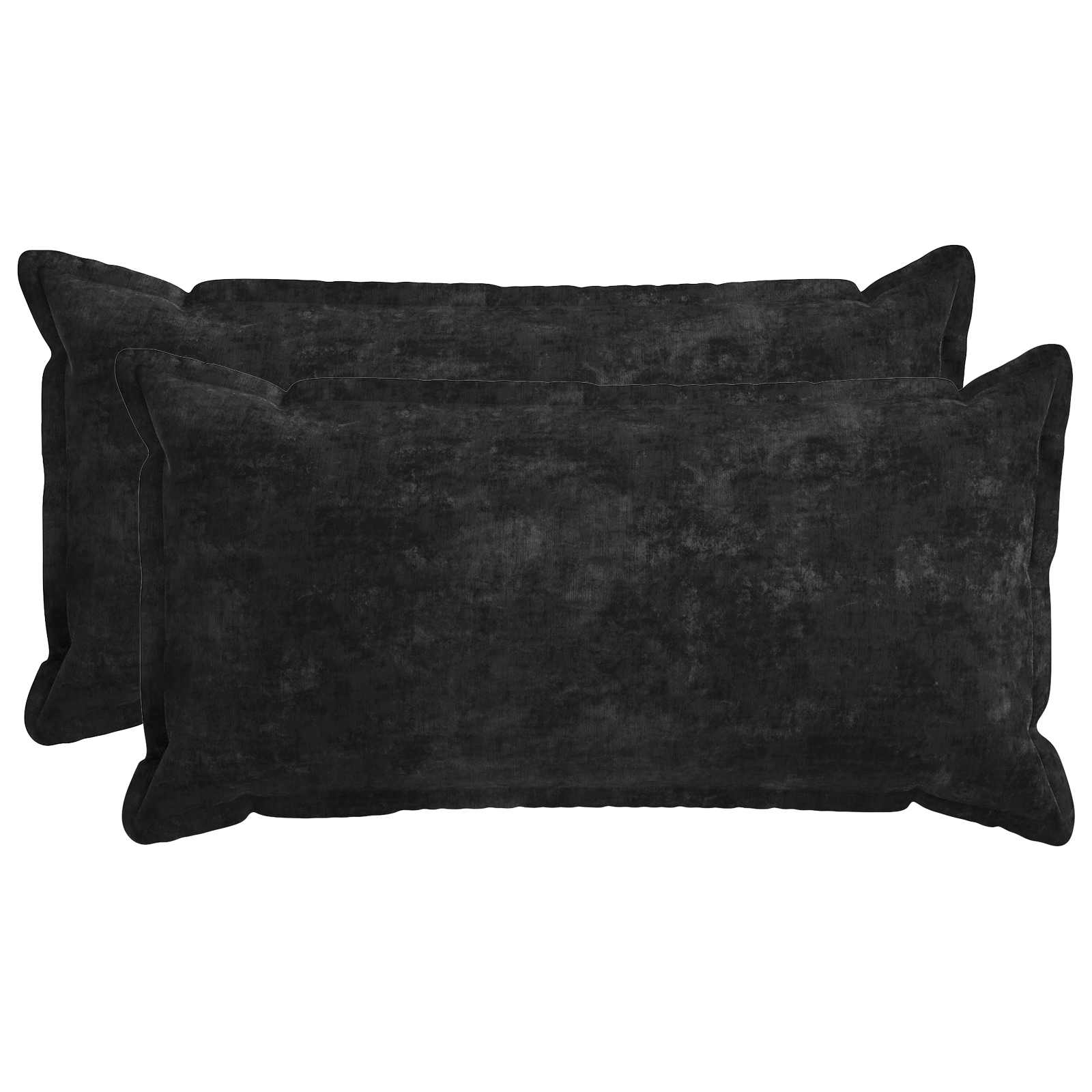 Federa 2 pz HOUTEN Antracite 40 x 70 cm Tessuto Chenille