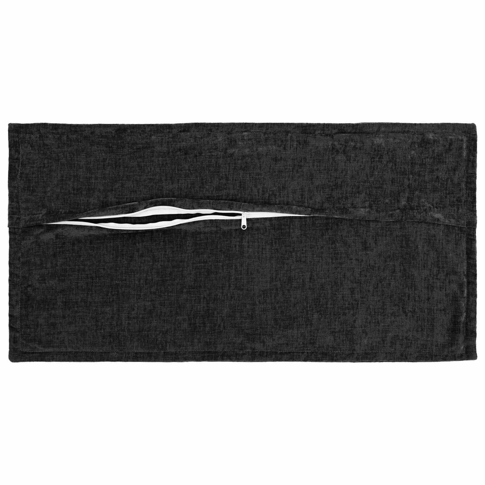 Federa 2 pz HOUTEN Antracite 40 x 70 cm Tessuto Chenille