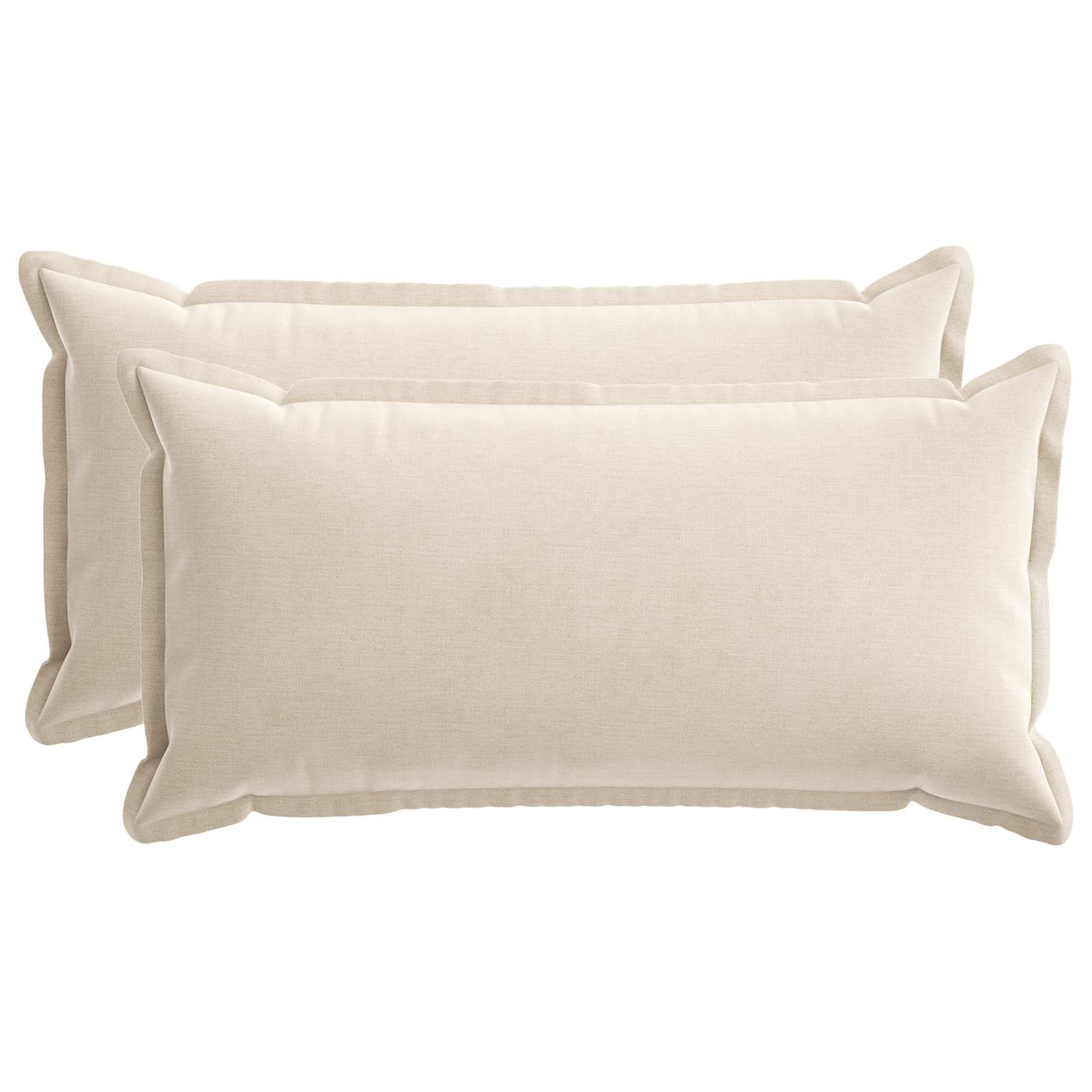 Federa 2 pz HOUTEN Crema 40 x 70 cm Tessuto Chenille