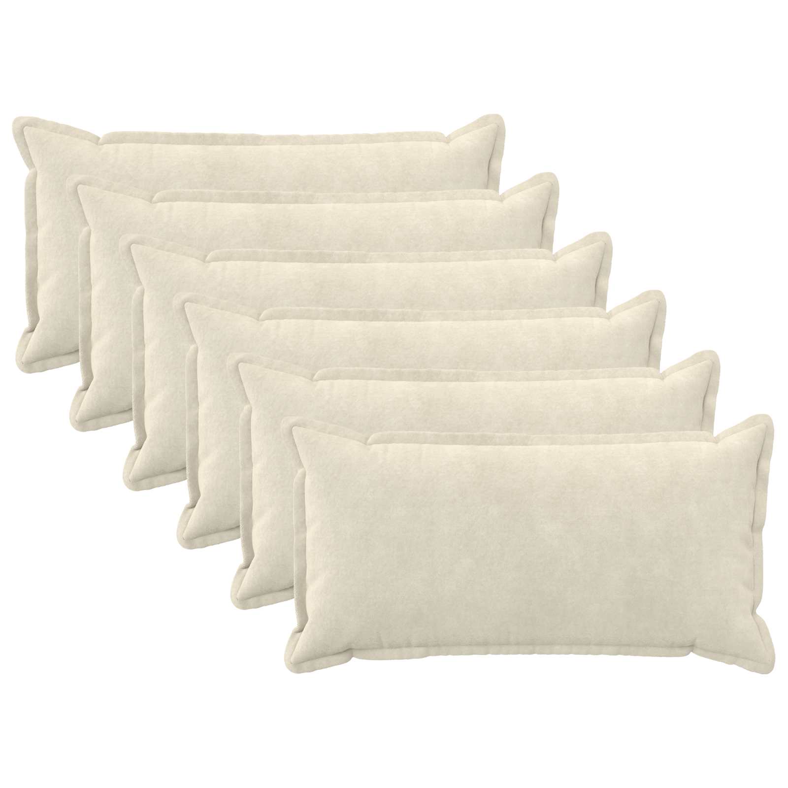 Federa 6 pcs HOUTEN Crema 40 x 70 cm Fleece in microfibra