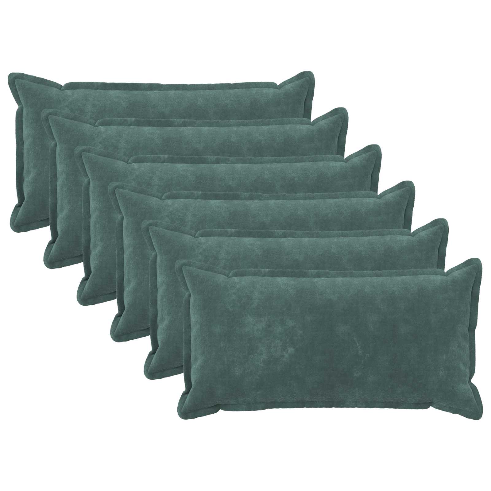 Federa 6 pcs HOUTEN Blu mare 40 x 70 cm Fleece in microfibra