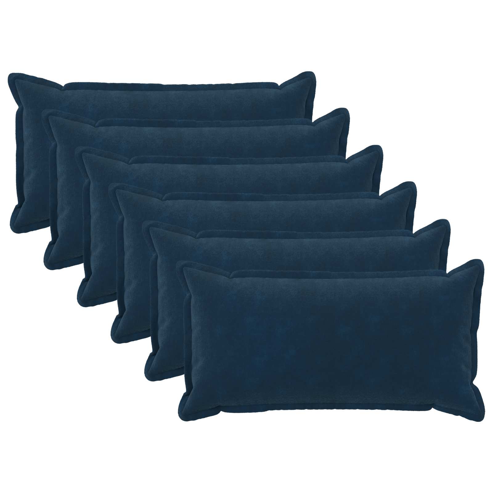 Federa 6 pcs HOUTEN Blu 40 x 70 cm Fleece in microfibra