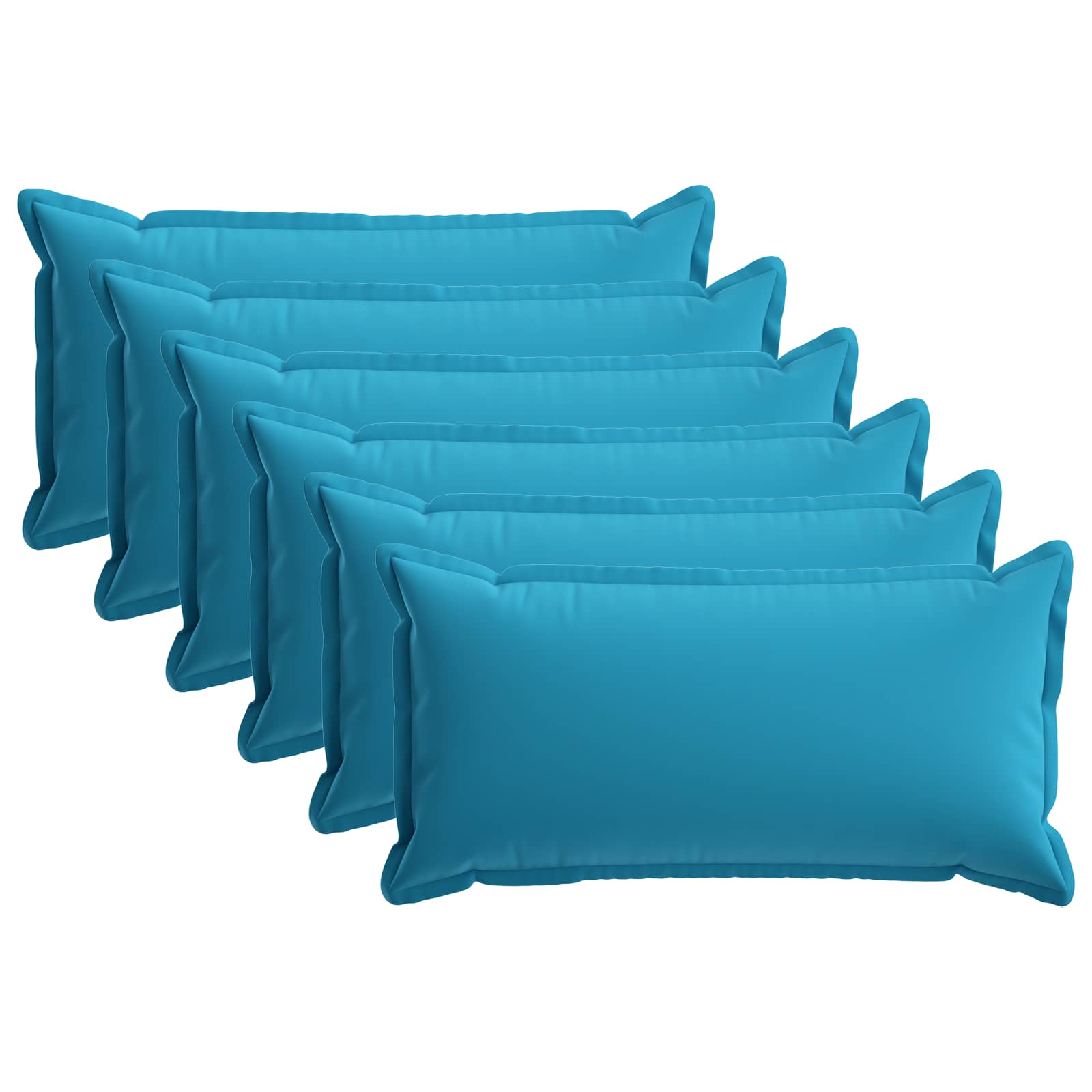 Federa 6 pz HOUTEN Blu Reale 40 x 70 cm Poliestere