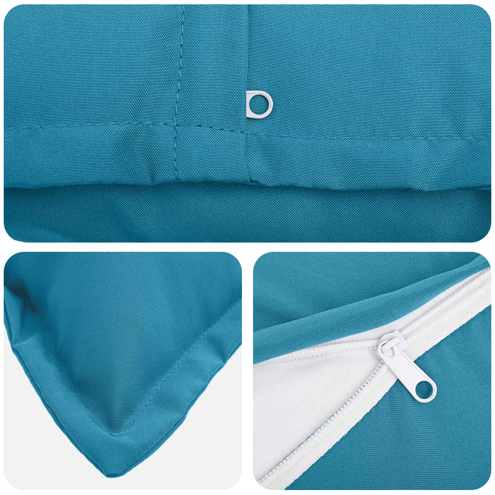 Federa 6 pz HOUTEN Blu Reale 40 x 70 cm Poliestere