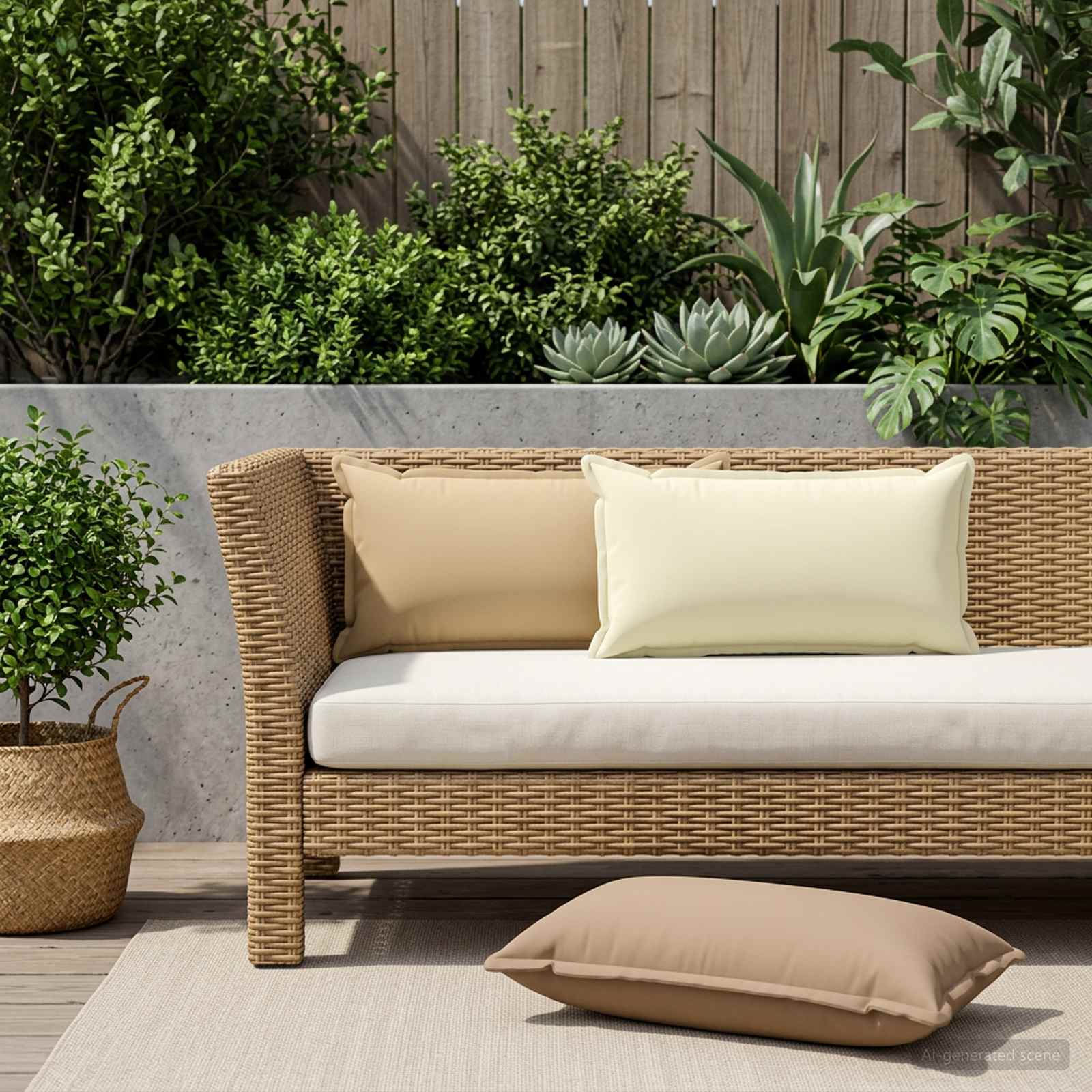 Federa 6 pz HOUTEN Crema 40 x 70 cm Poliestere