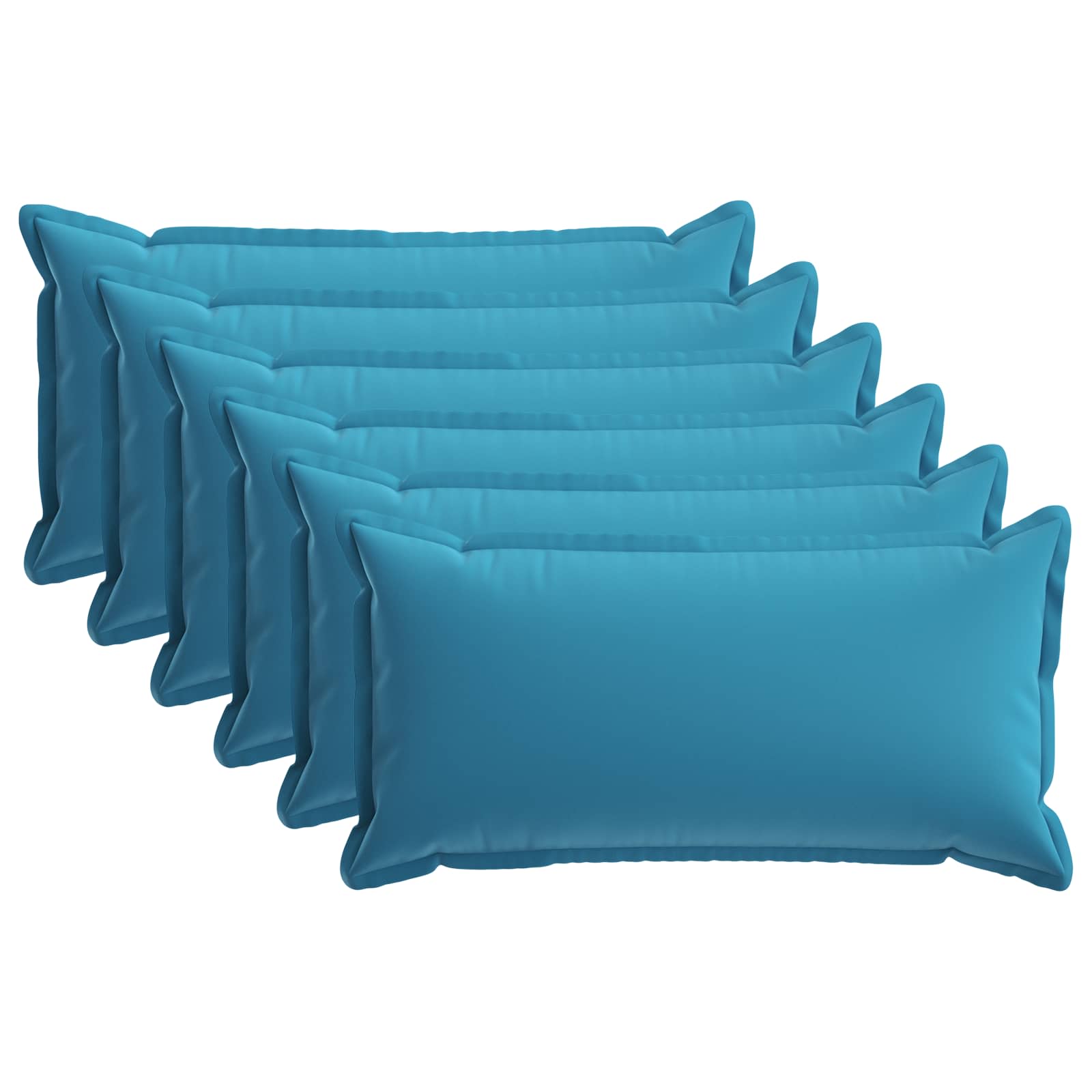 Federa 6 pz HOUTEN Azzurro 40 x 70 cm Poliestere