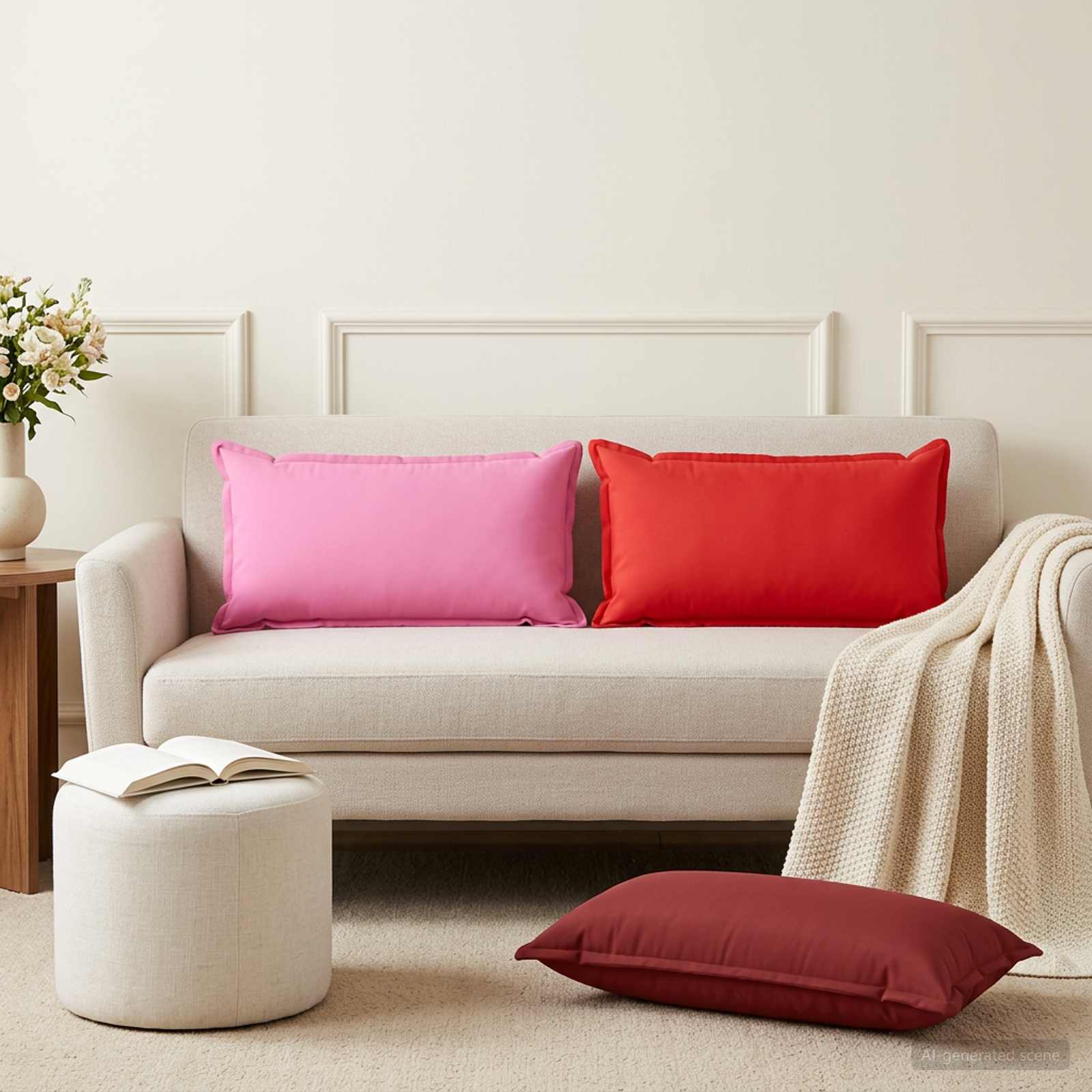 Federa 6 pz HOUTEN Rosa 40 x 70 cm Poliestere