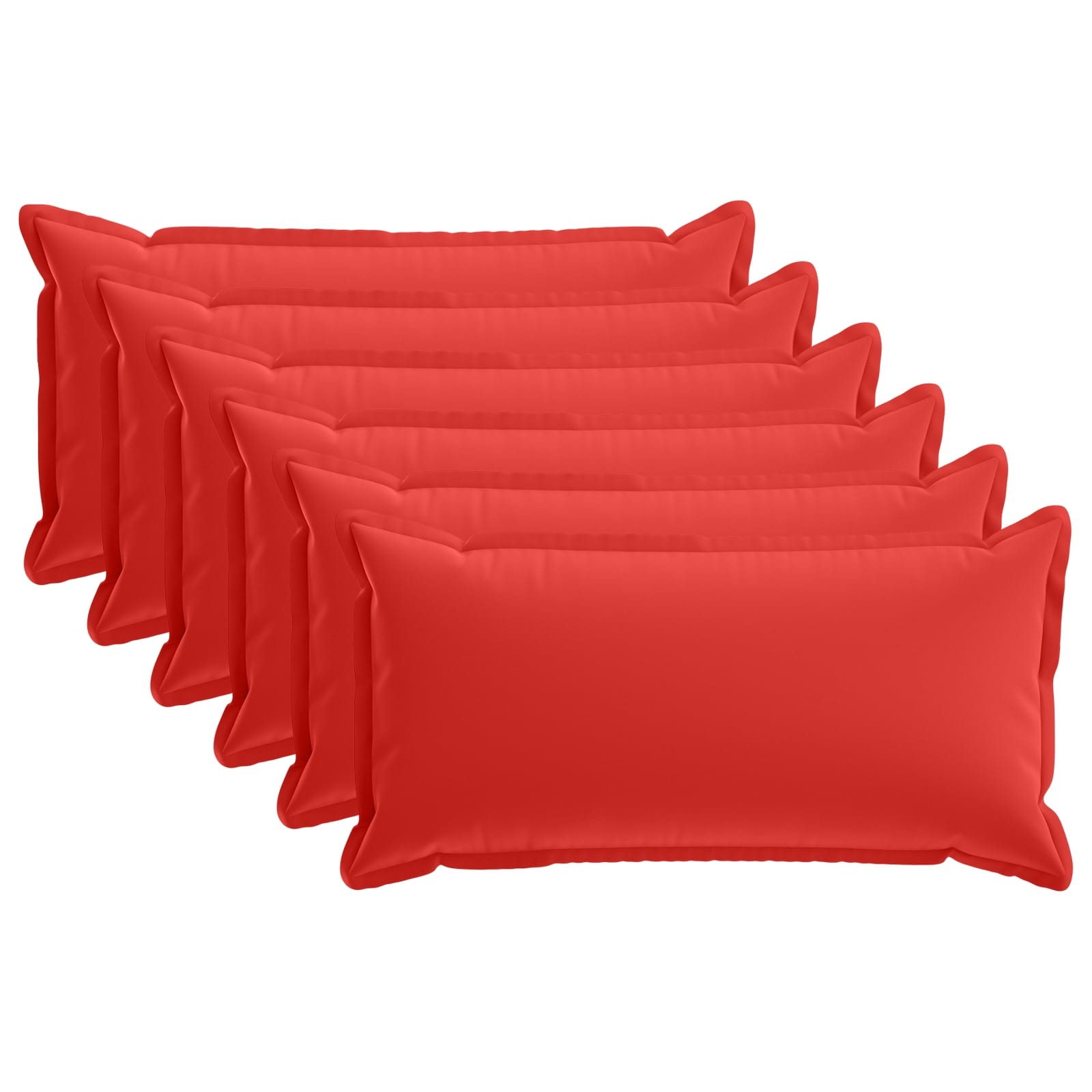 Federa 6 pz HOUTEN Rosso 40 x 70 cm Poliestere