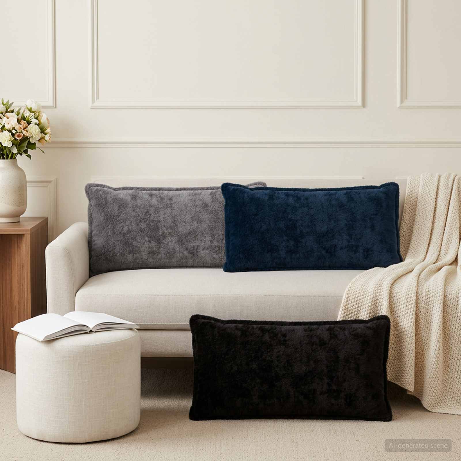 Federa 6 pz HOUTEN Blu navy 40 x 70 cm