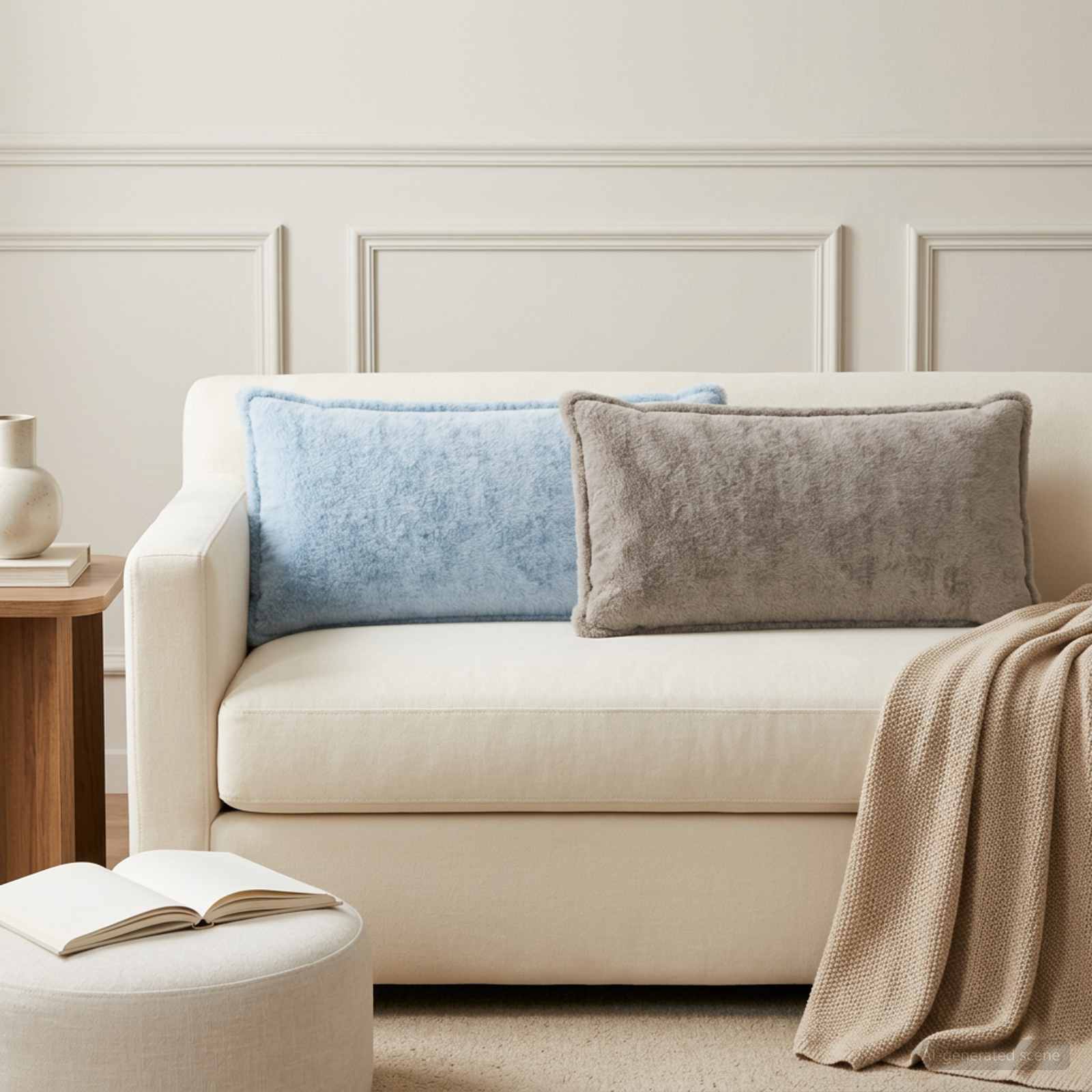 Federa 6 pz HOUTEN Grigio Chiaro 40 x 70 cm