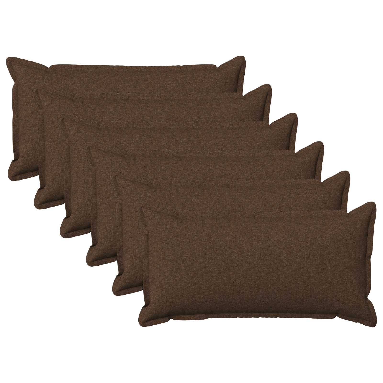 Federa 6 pcs HOUTEN Marrone 40 x 80 cm Lino