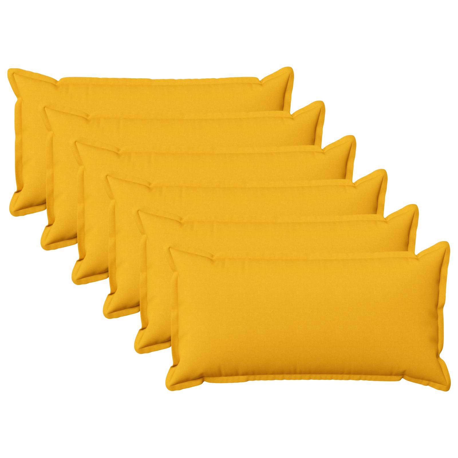 Federa 6 pcs HOUTEN Giallo Chiaro 40 x 80 cm Lino