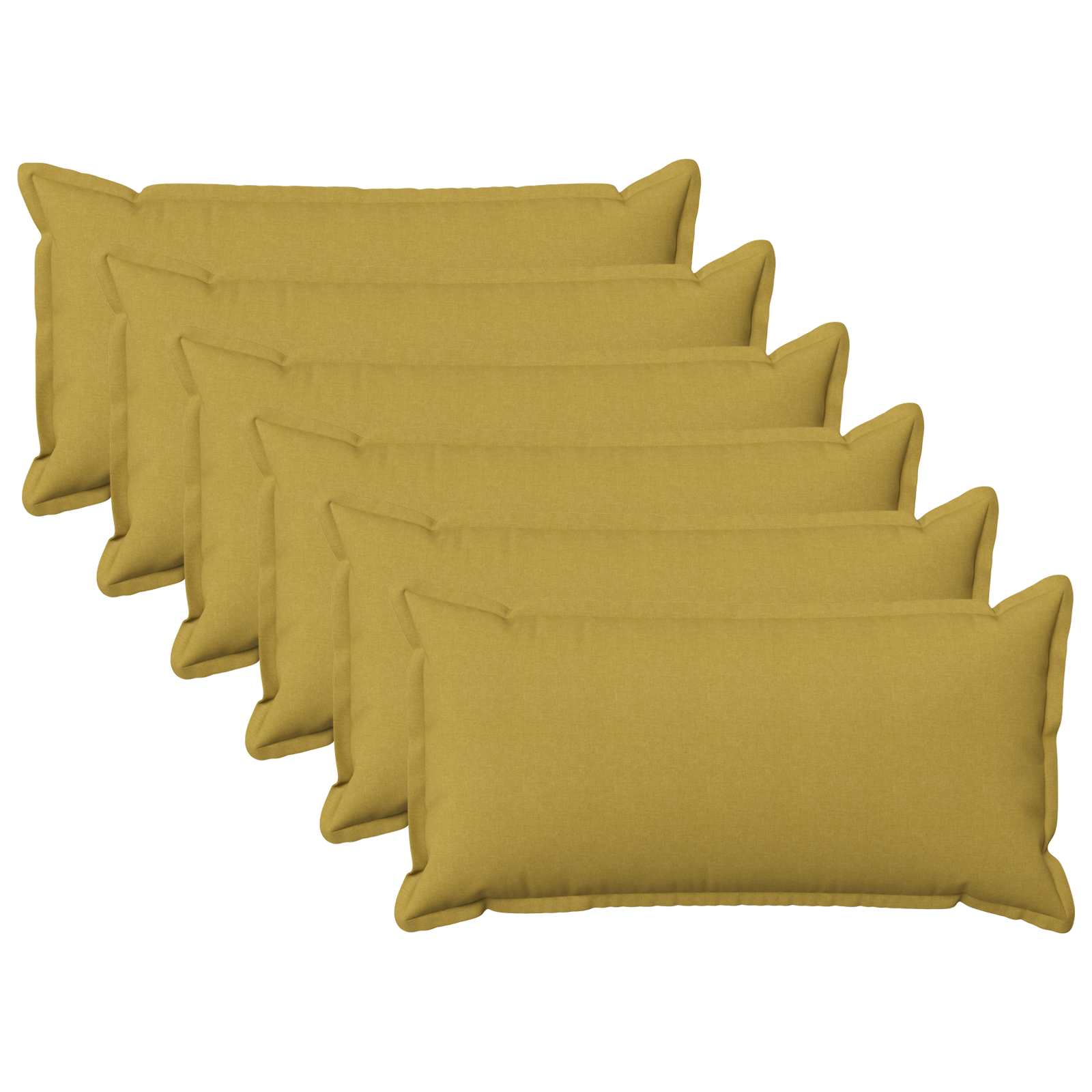 Federa 6 pcs HOUTEN Verde chiaro 40 x 80 cm Lino