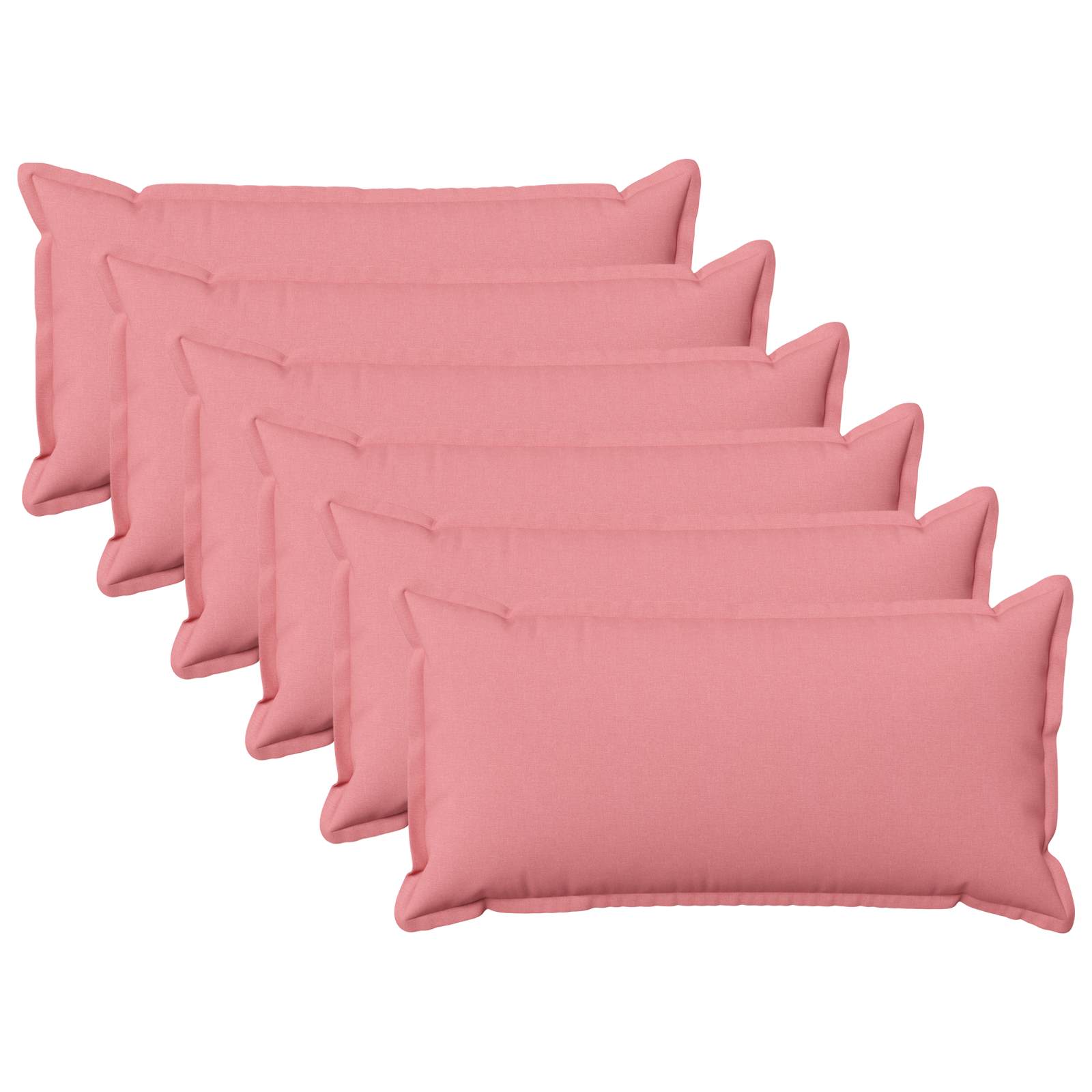 Federa 6 pcs HOUTEN Rosa 40 x 80 cm Lino