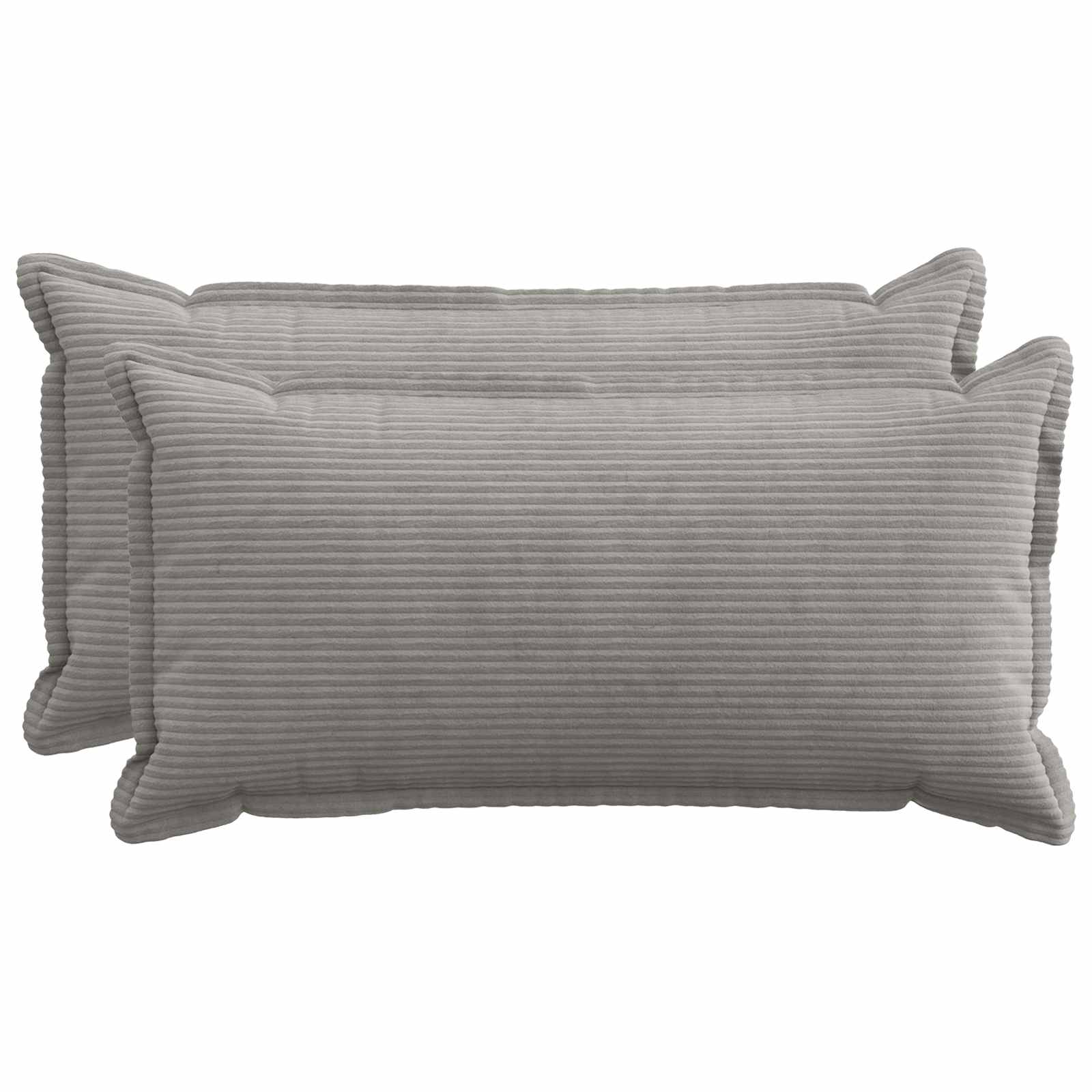 Federa 2 pz HOUTEN Grigio Chiaro 40 x 80 cm corduroy