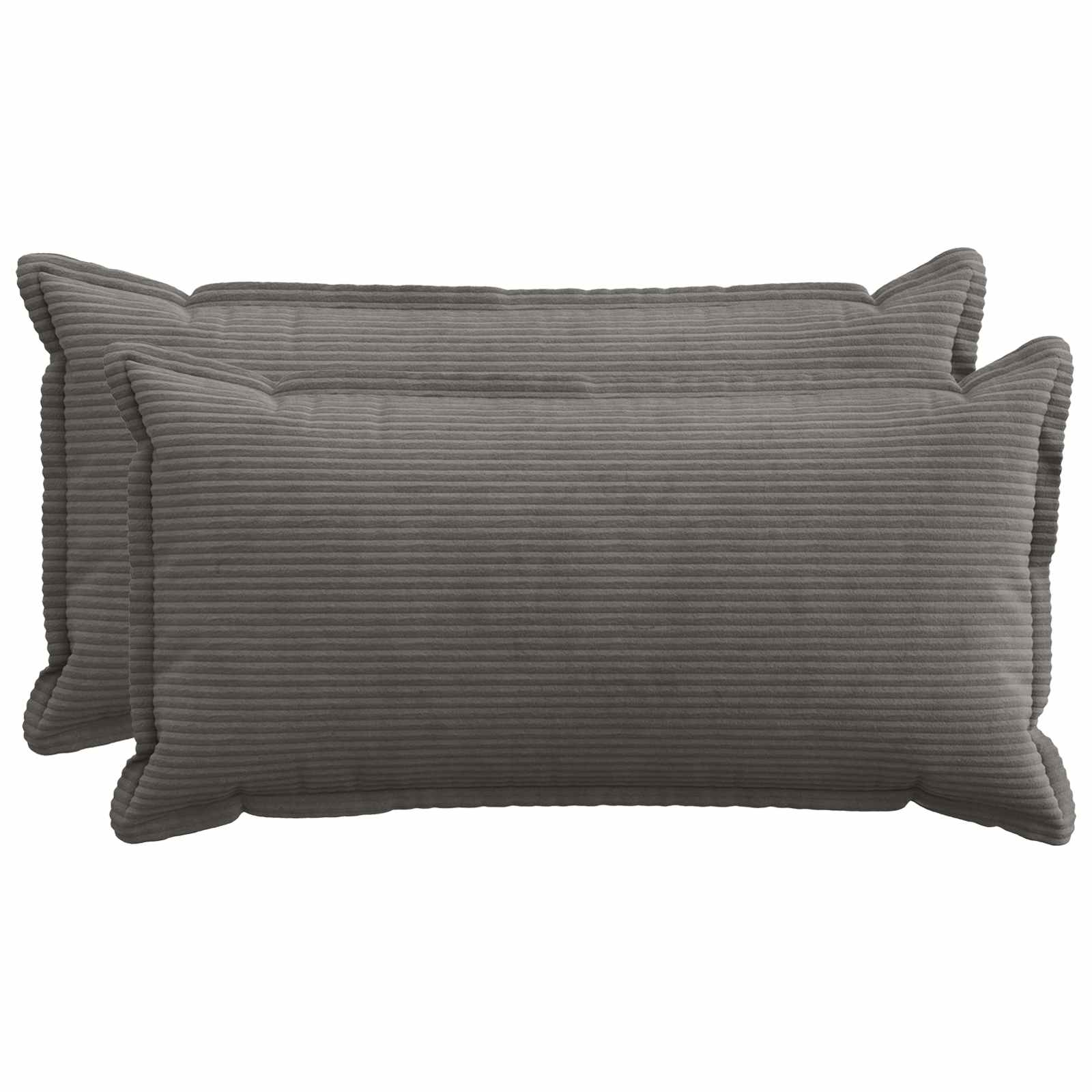 Federa 2 pz HOUTEN Grigio Scuro 40 x 80 cm corduroy
