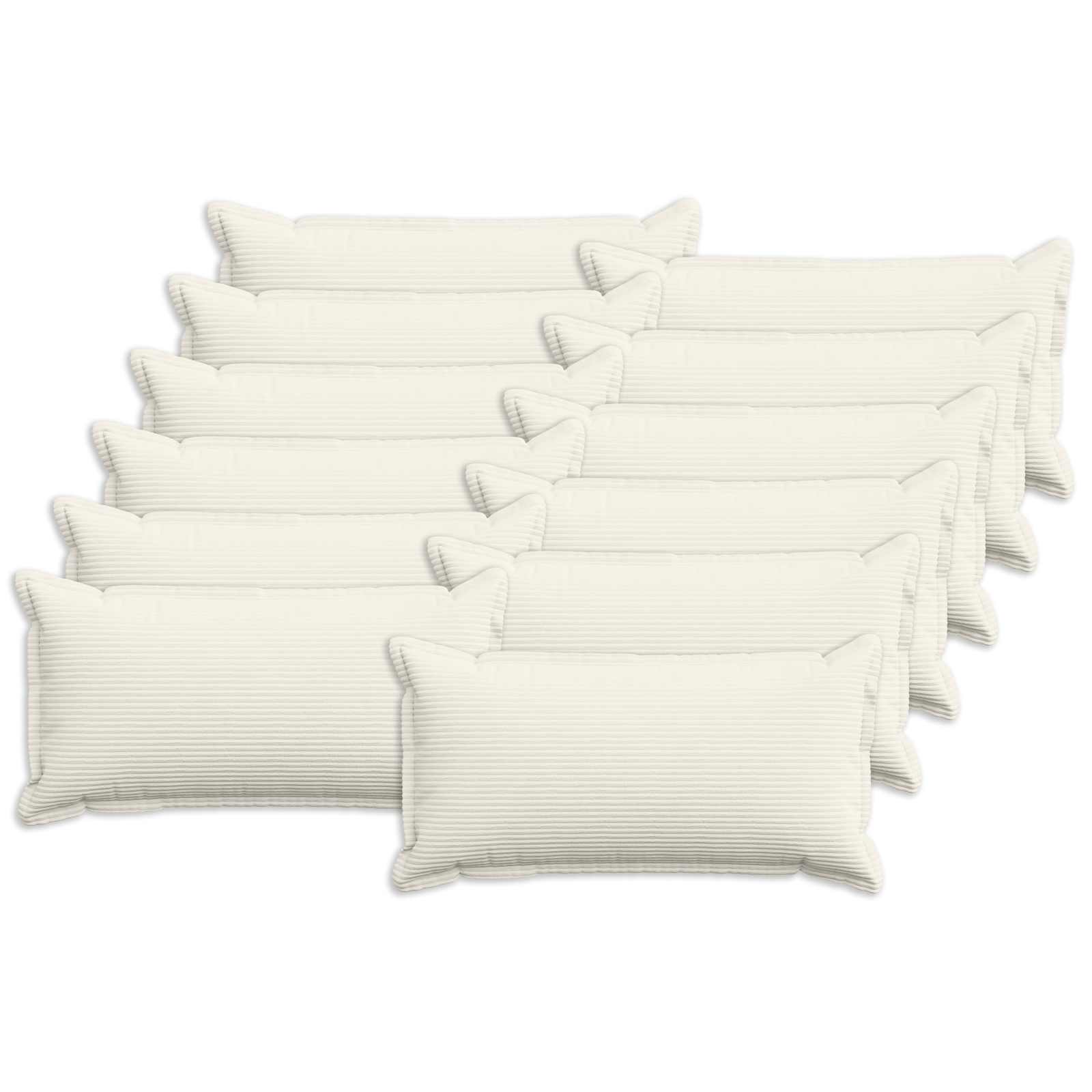 Federa 12 pz HOUTEN Crema 40 x 80 cm corduroy