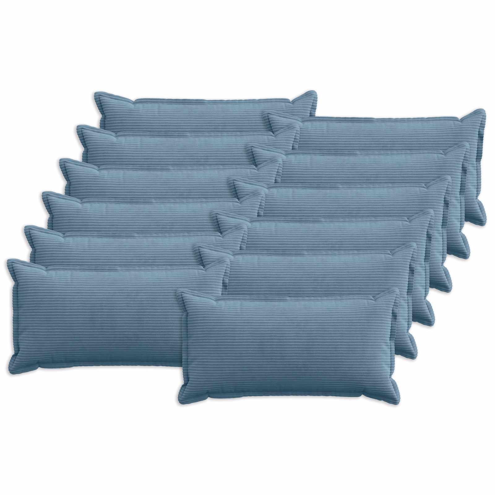 Federa 12 pz HOUTEN Blu 40 x 80 cm corduroy