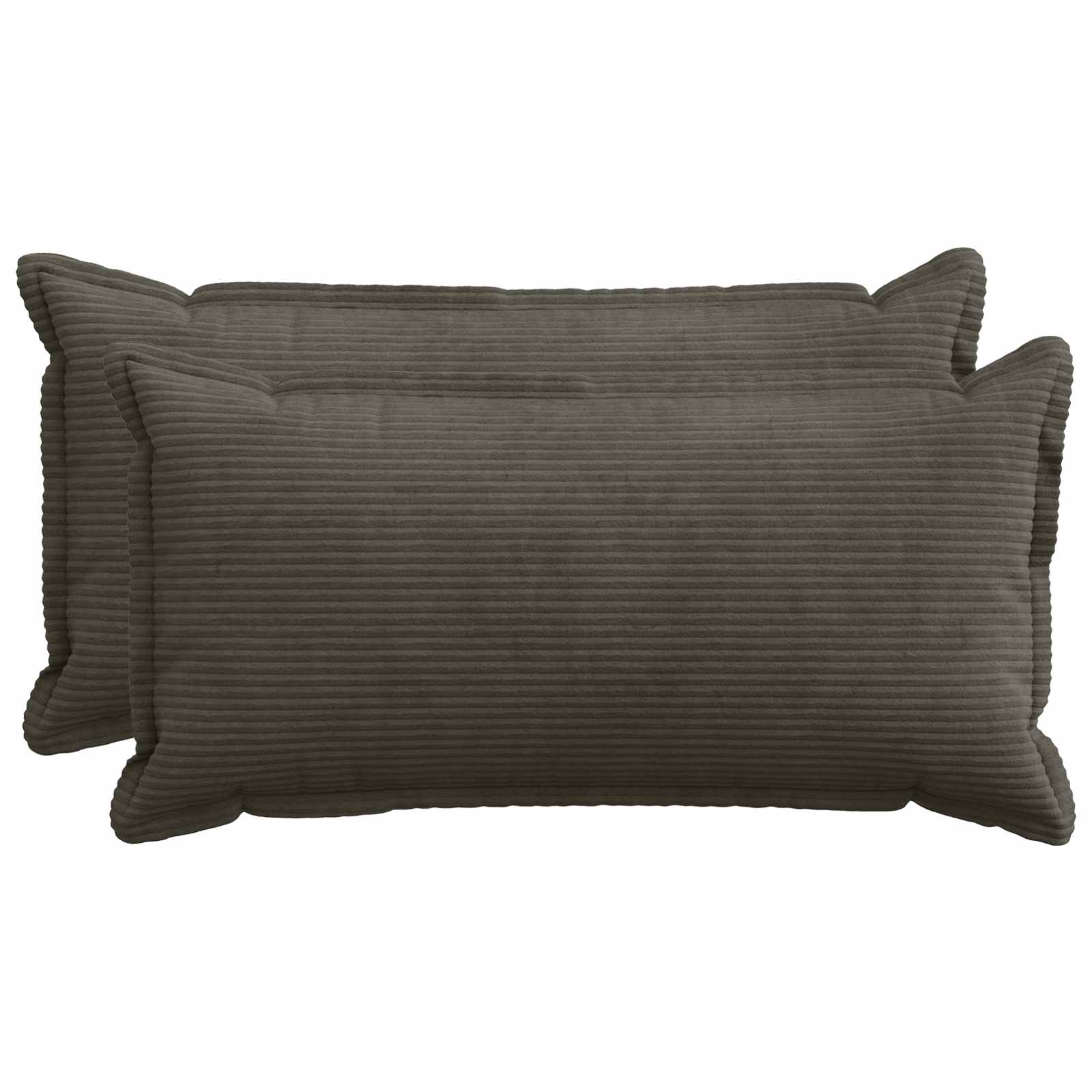 Federa 2 pz HOUTEN Antracite 40 x 80 cm corduroy