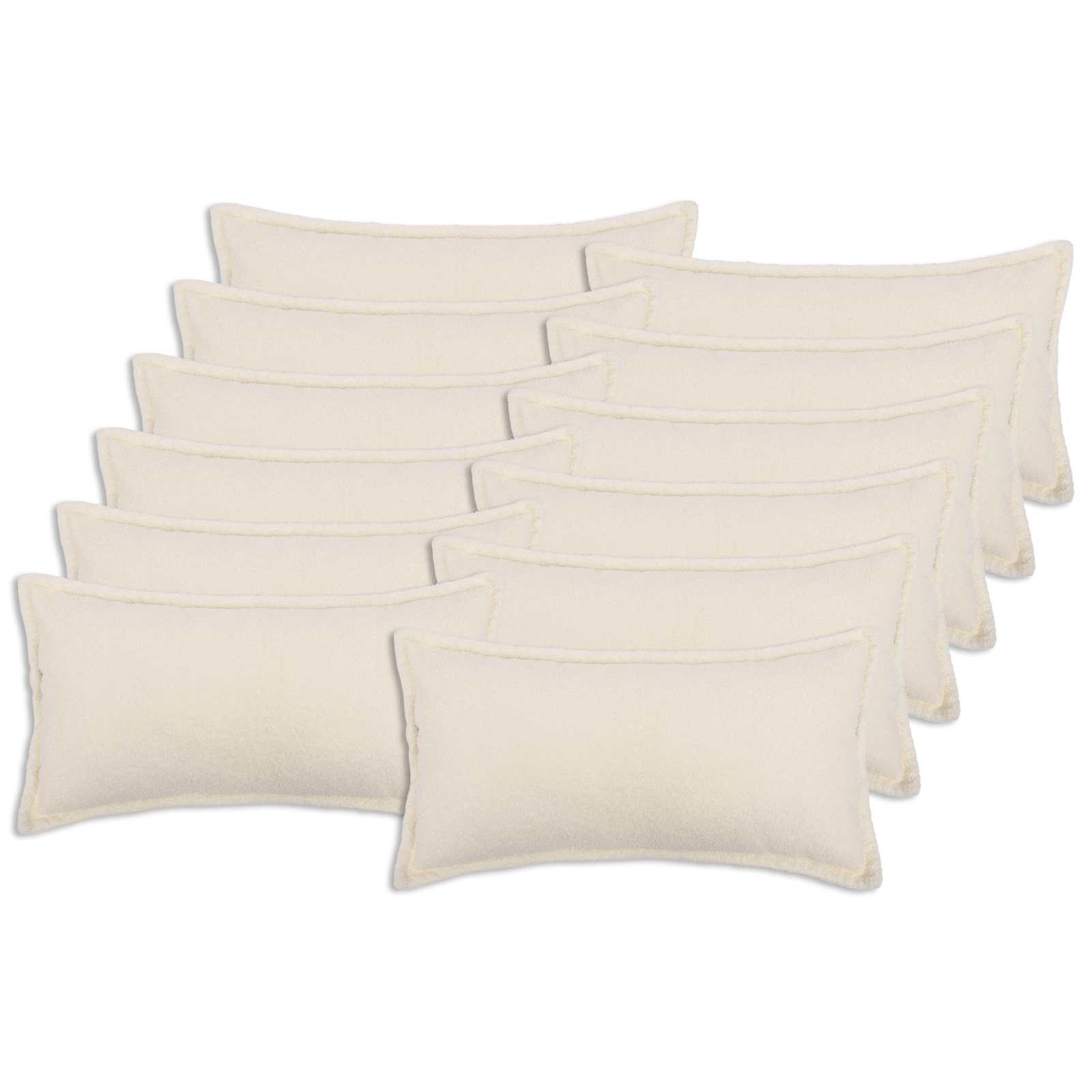 Federa 12 pcs HOUTEN Crema 40 x 80 cm Bouclé